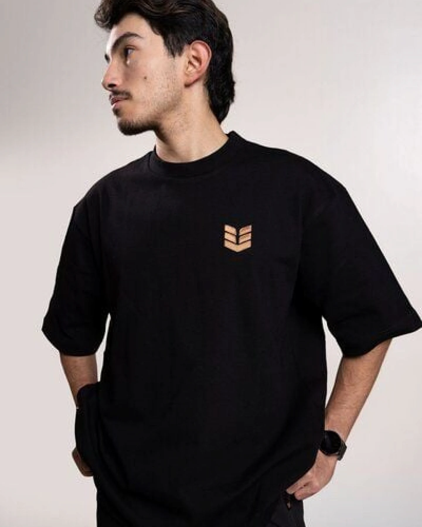 Empire Embodied Sportswear Oversize Shirt T-Shirt 340gsm Bio-Baumwolle für Sie und Ihn Rundhals – Ansicht 4