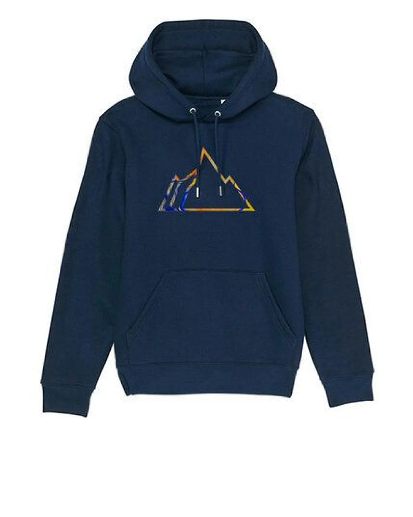 Kultgut Biofair - Hochwertiger Kapuzenpullover / Colorful Mountain – Ansicht 4