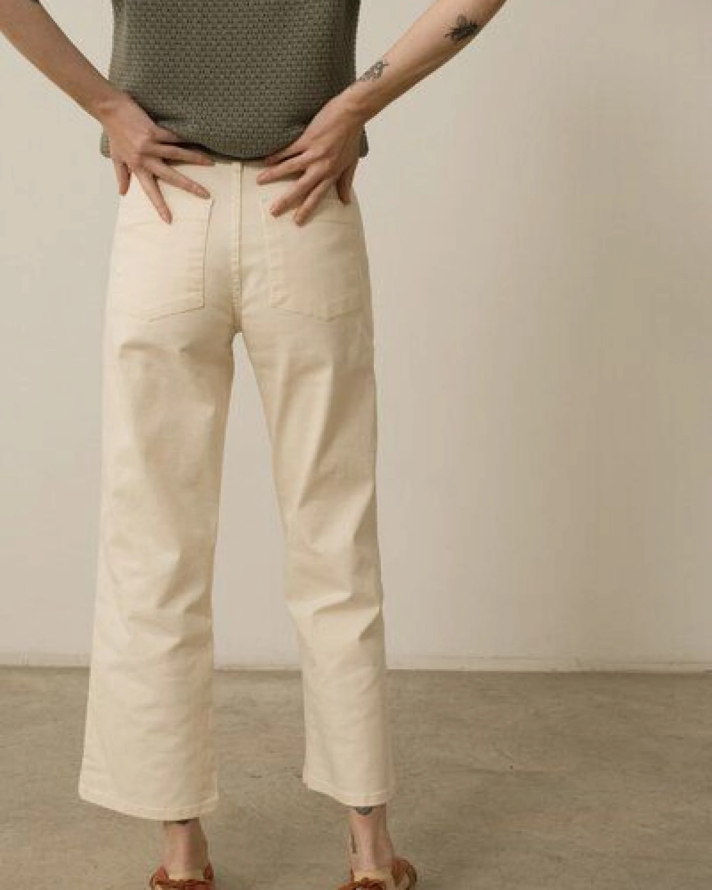 TIRALAHILACHA Hani Recycled Cotton Sailor Pants – Ansicht 2