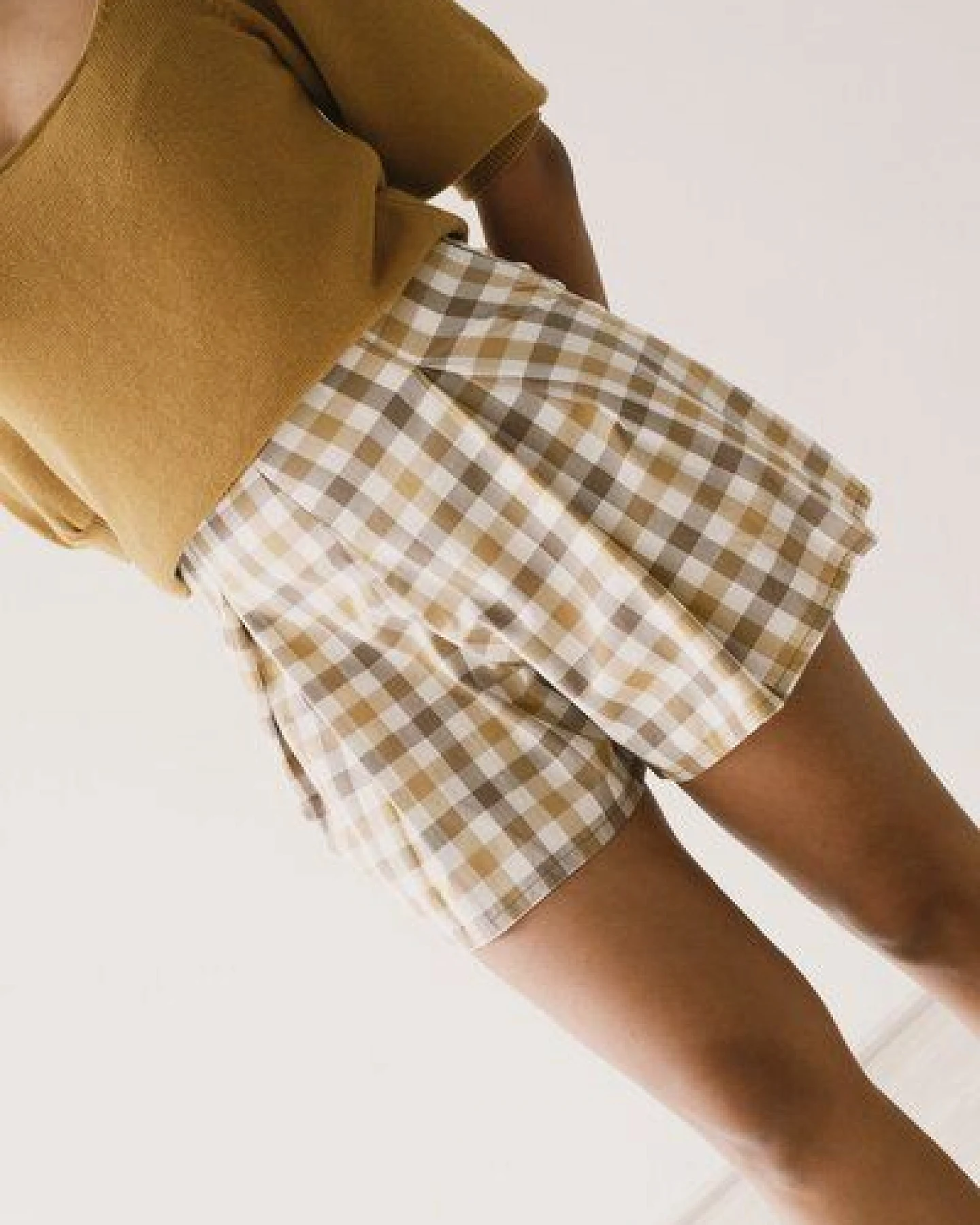 TIRALAHILACHA Hannia organic cotton shorts vichy – Ansicht 2