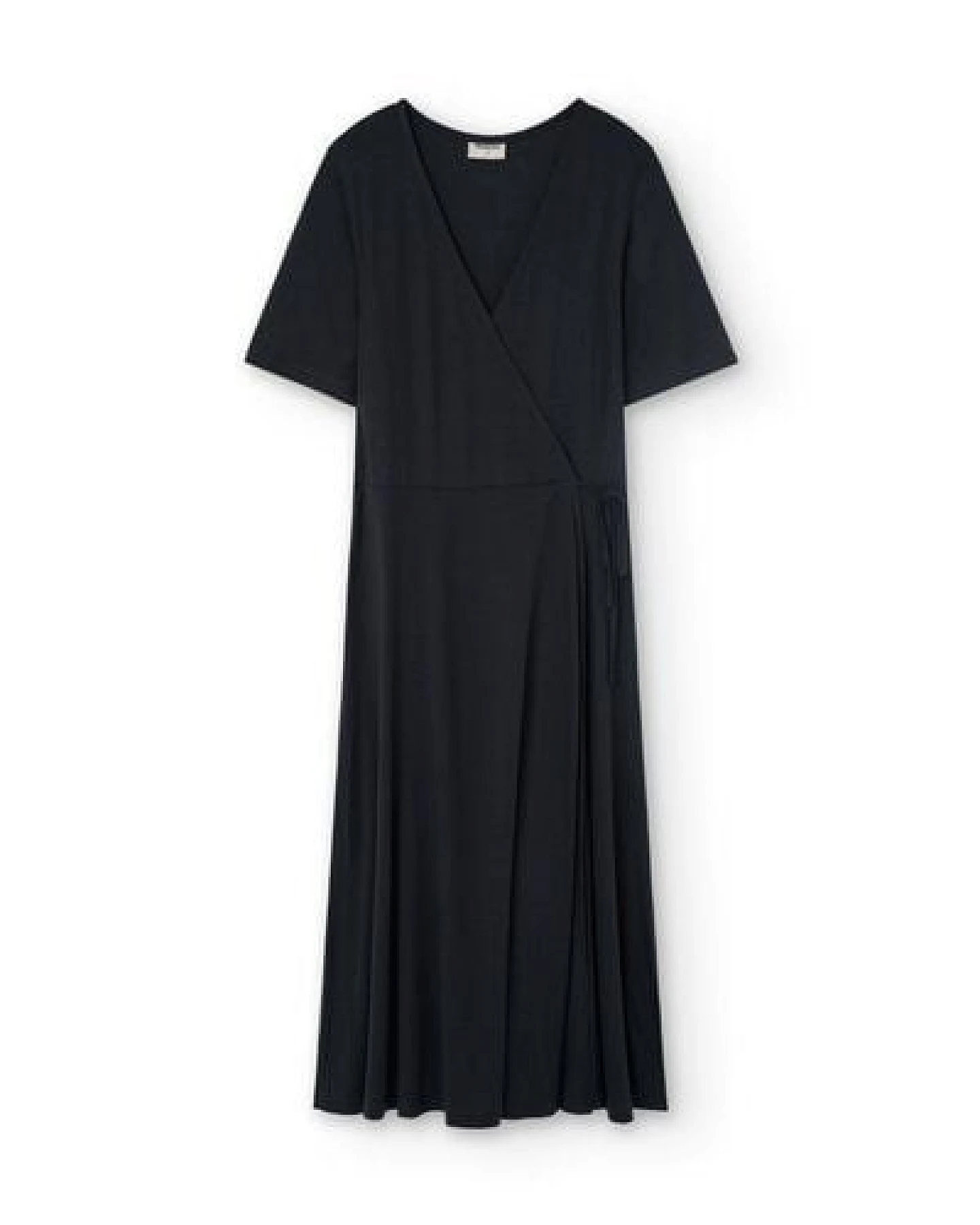 TIRALAHILACHA Helen Tencel wrap dress in black – Ansicht 4