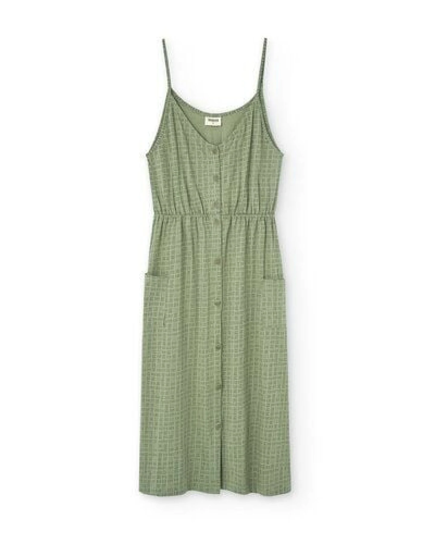 TIRALAHILACHA Hiare Midi dress in green wicker – Ansicht 4