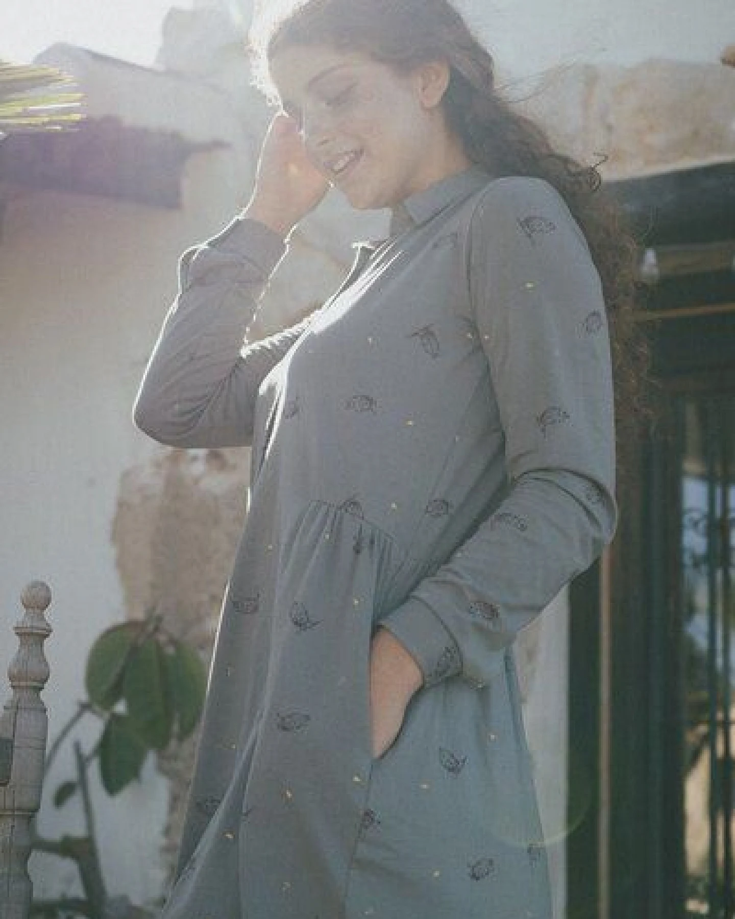 TIRALAHILACHA Scarlette shirt dress in green – Ansicht 3