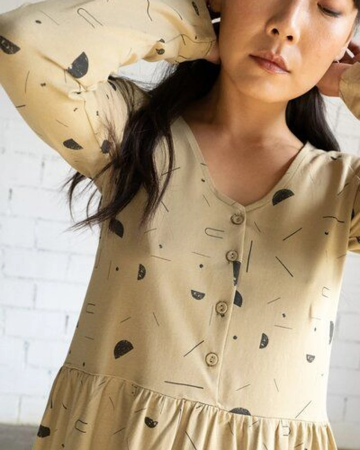 TIRALAHILACHA Giorgia dress with raglan sleeves – Ansicht 3