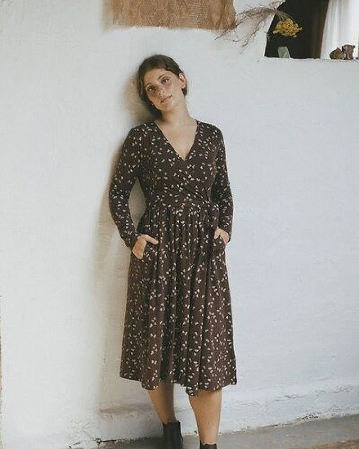 TIRALAHILACHA Saray crossover knit dres