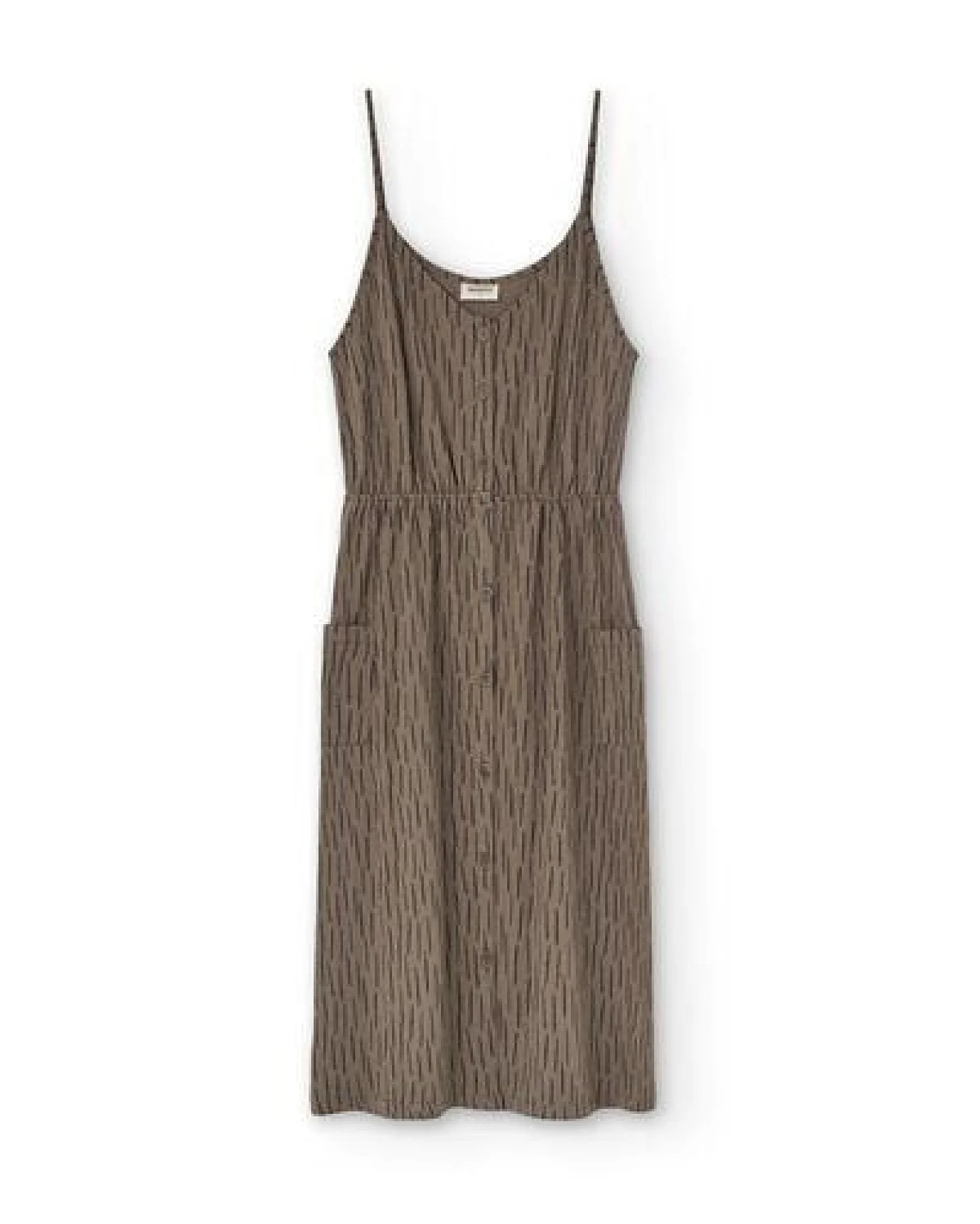 TIRALAHILACHA Hiara Midi Dress in brown bark – Ansicht 4