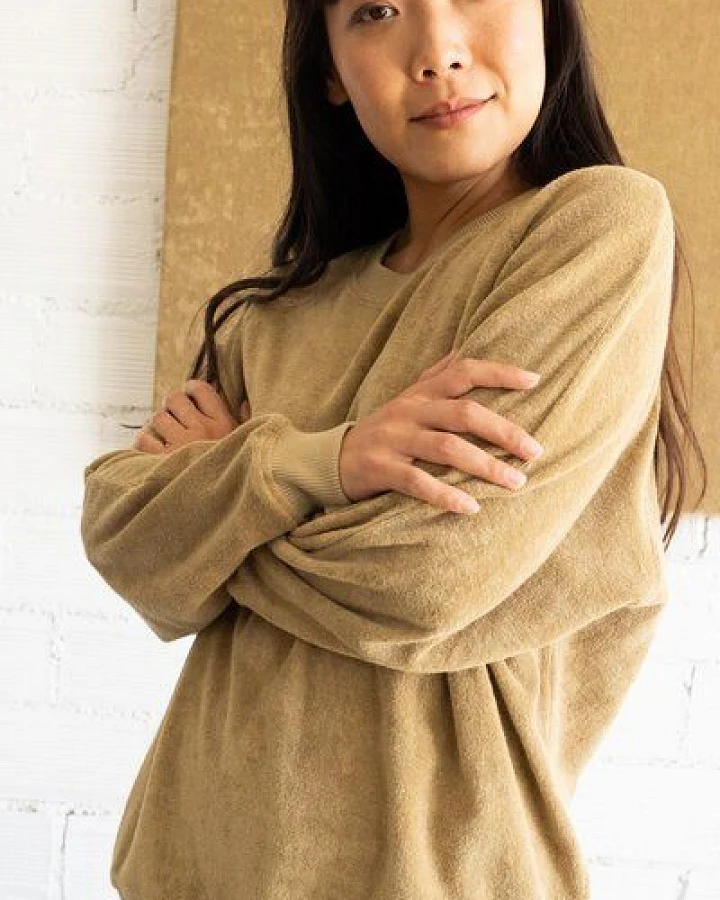 TIRALAHILACHA Gilda terry sweatshirt raglan sleeves