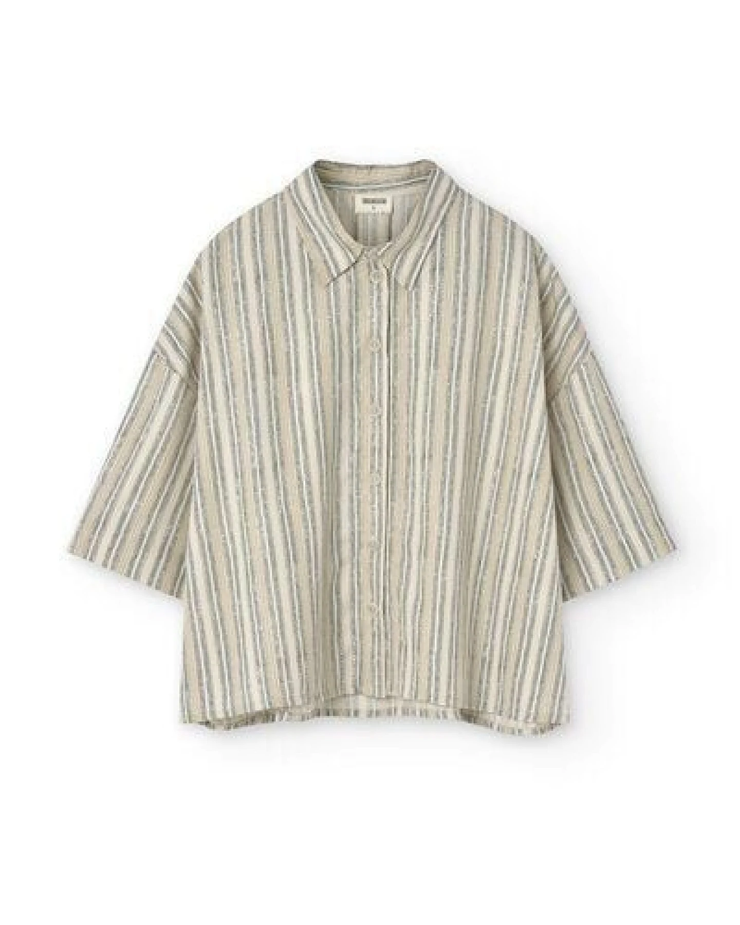 TIRALAHILACHA Hallow Tencel oversized trace print shirt – Ansicht 4