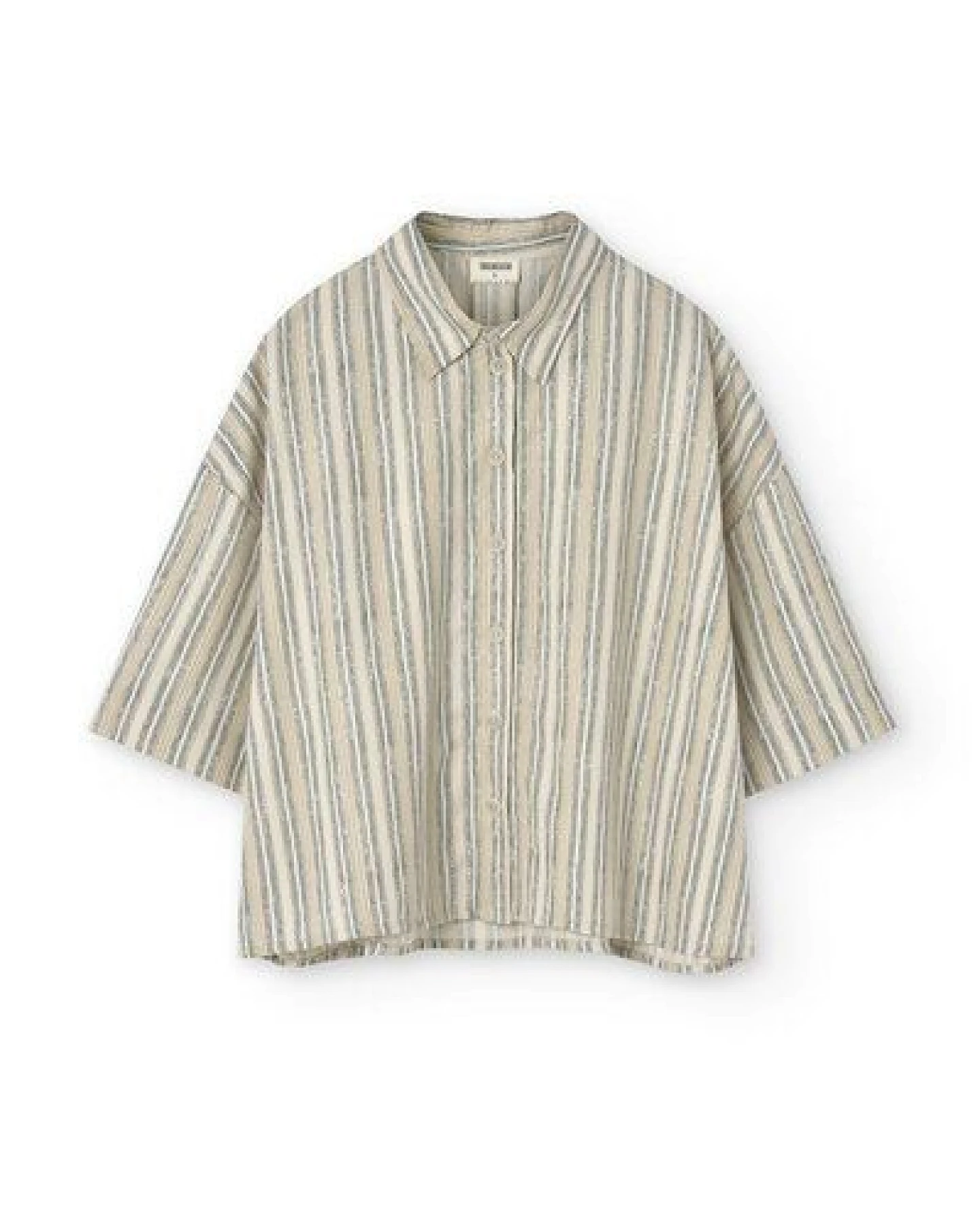 TIRALAHILACHA Hallow Tencel oversized trace print shirt – Ansicht 4