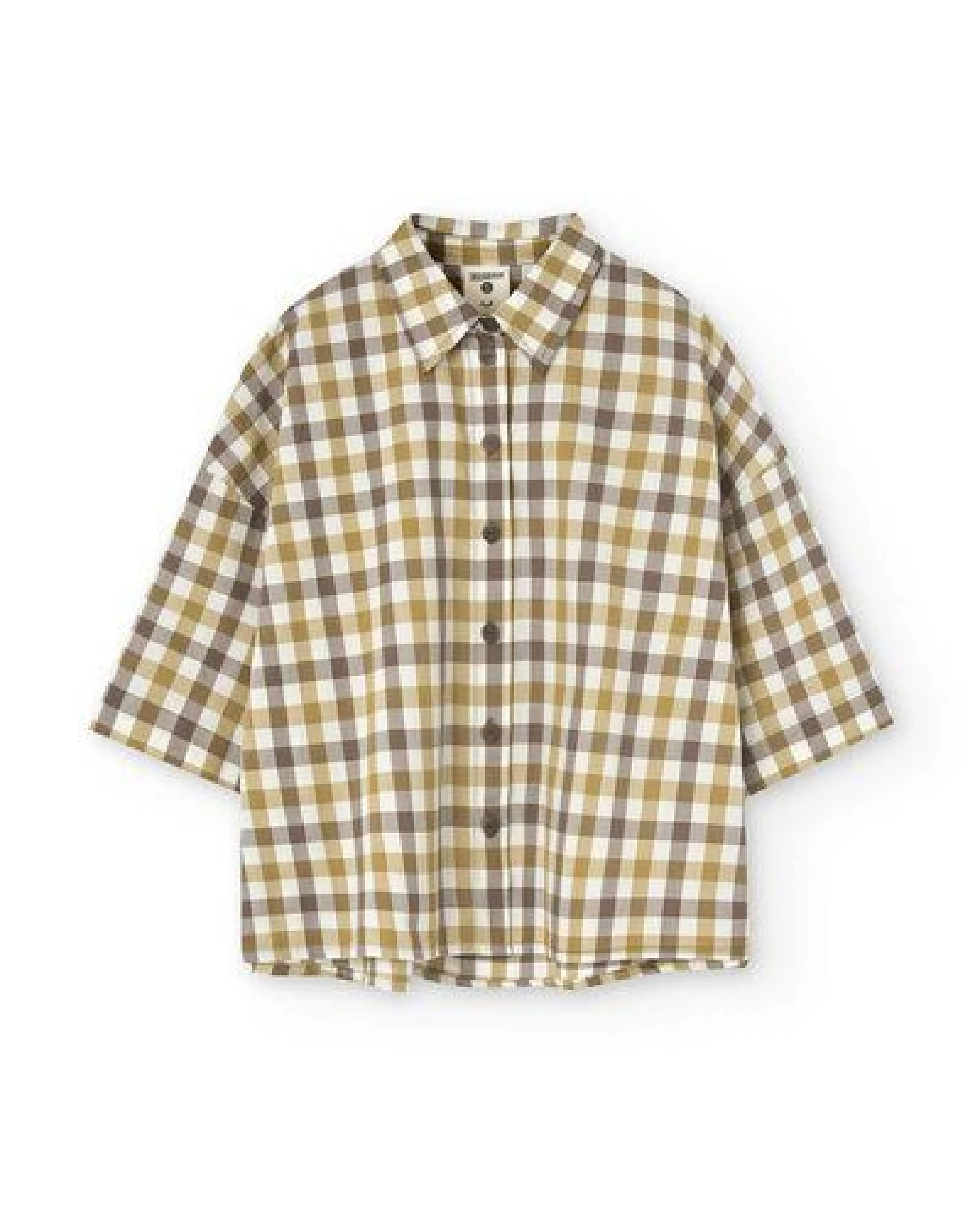 TIRALAHILACHA Hallow oversized shirt vichy – Ansicht 4