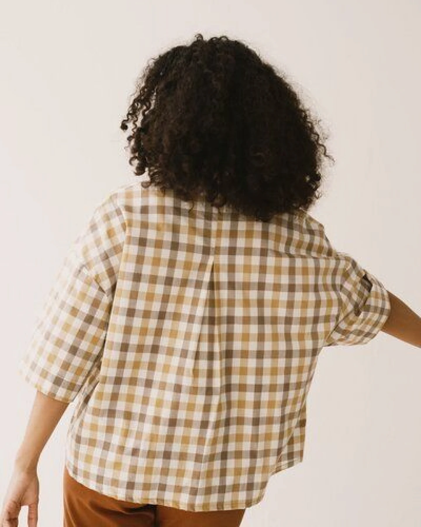 TIRALAHILACHA Hallow oversized shirt vichy – Ansicht 3