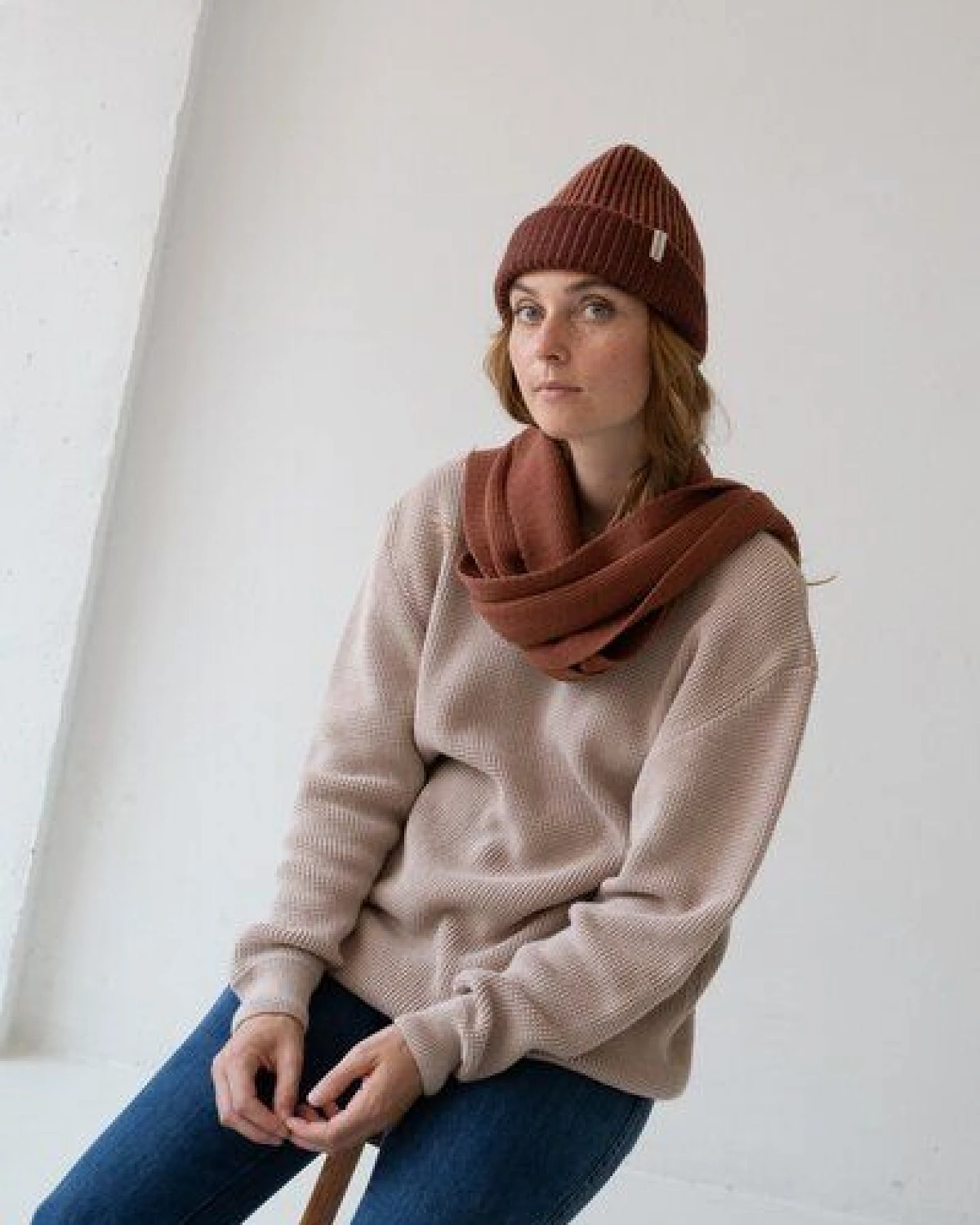 TIRALAHILACHA Tayo chunky wool scarf – Ansicht 2