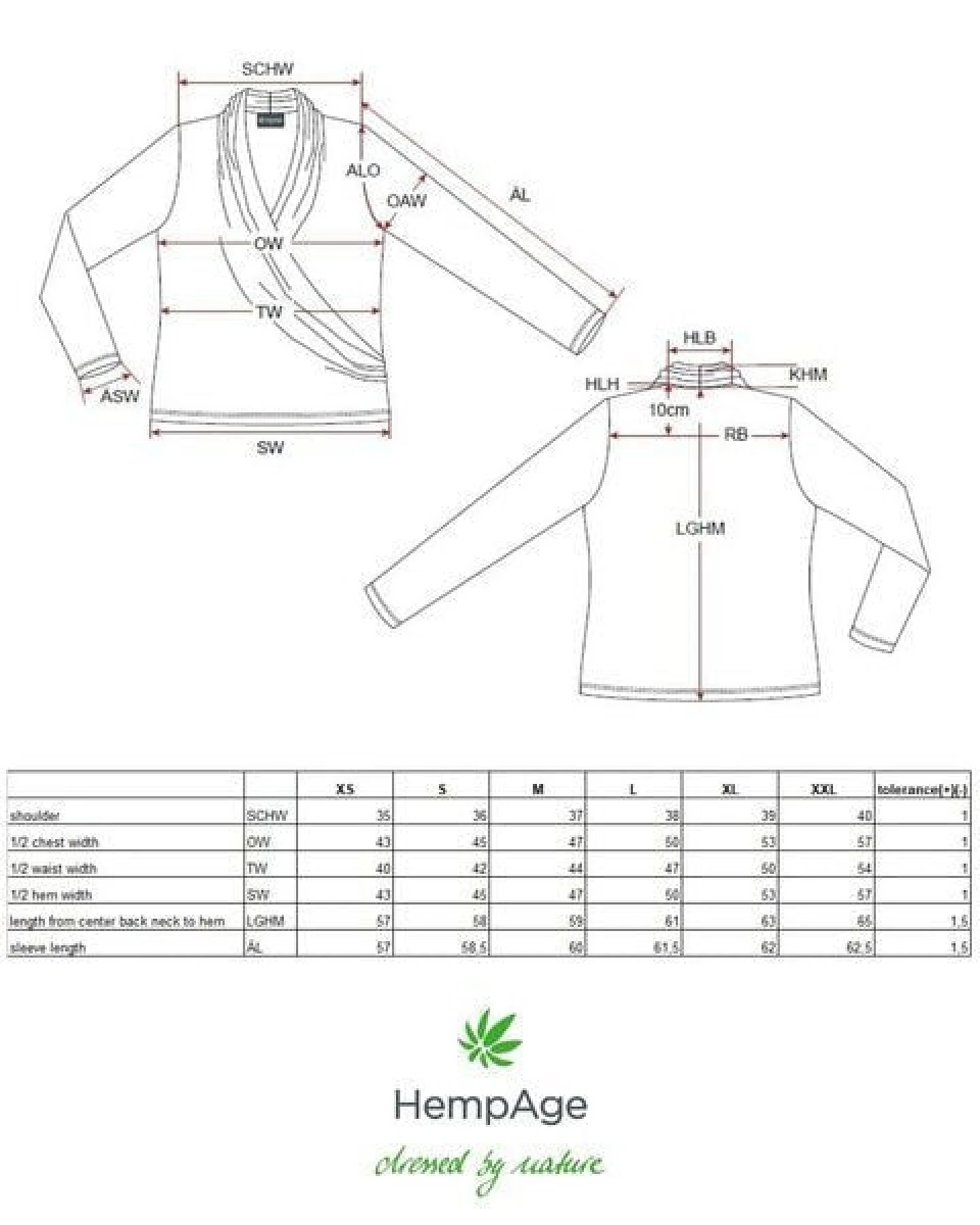 HempAge Langarmshirt Hanf/Biobaumwolle – Ansicht 3