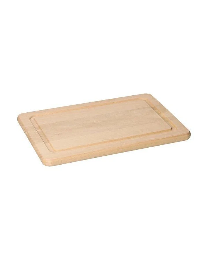 elasto Schneidebrett mit Saftrille - Holz Schneidebrett ideal für die Küche