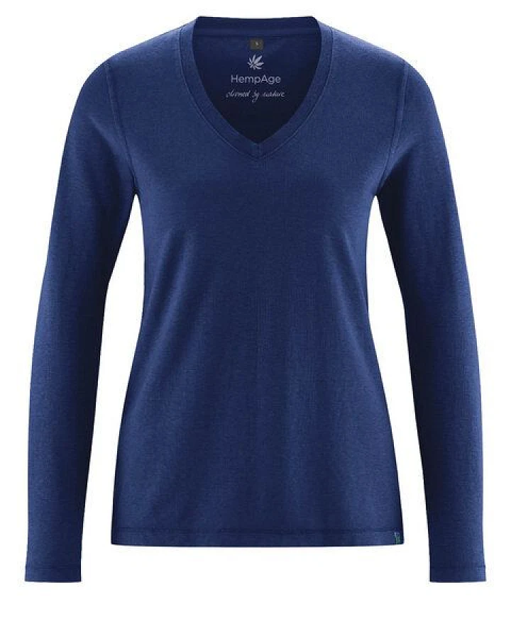 HempAge Langarmshirt Damen Hanf/Biobaumwolle
