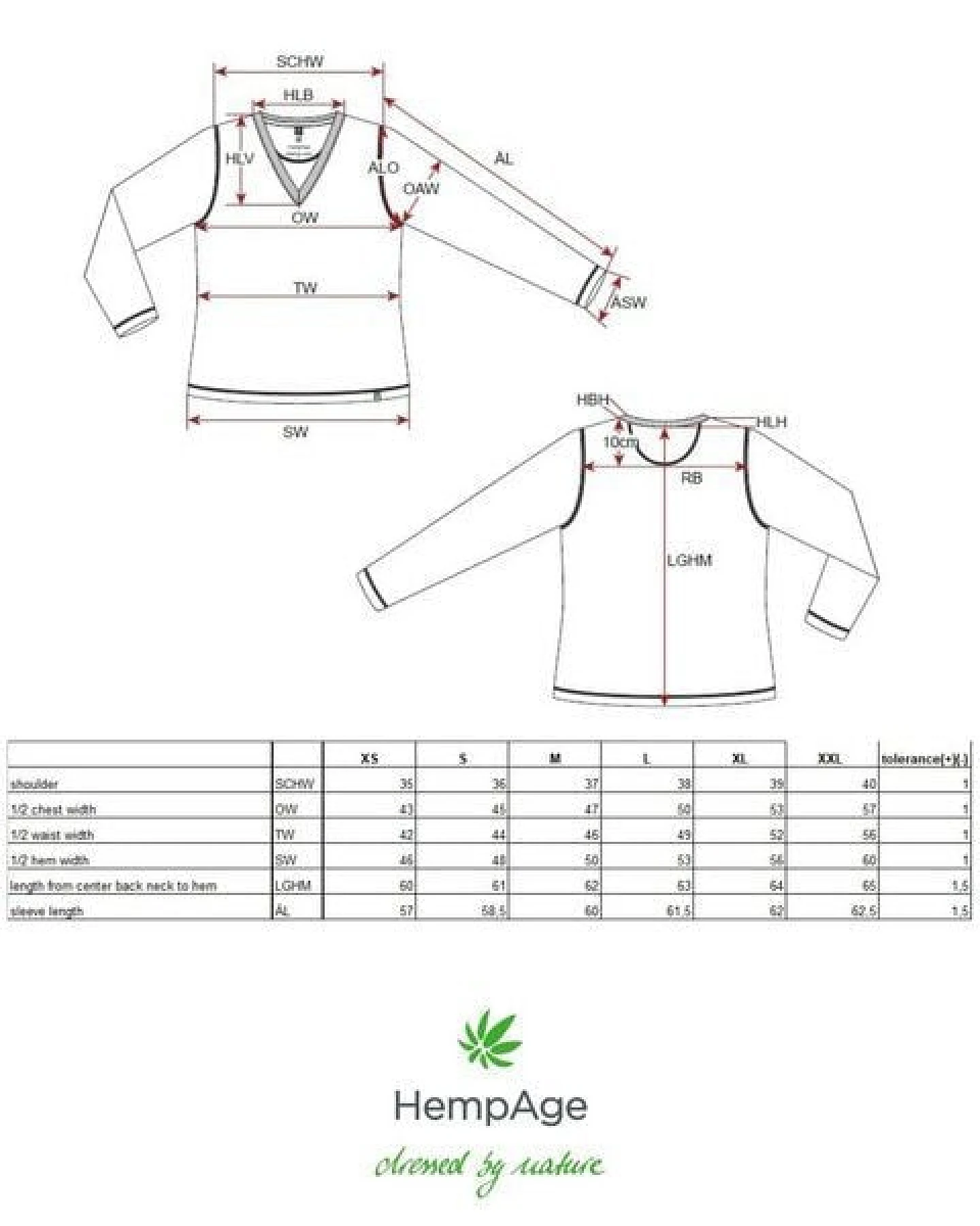 HempAge Langarmshirt Damen Hanf/Biobaumwolle – Ansicht 3