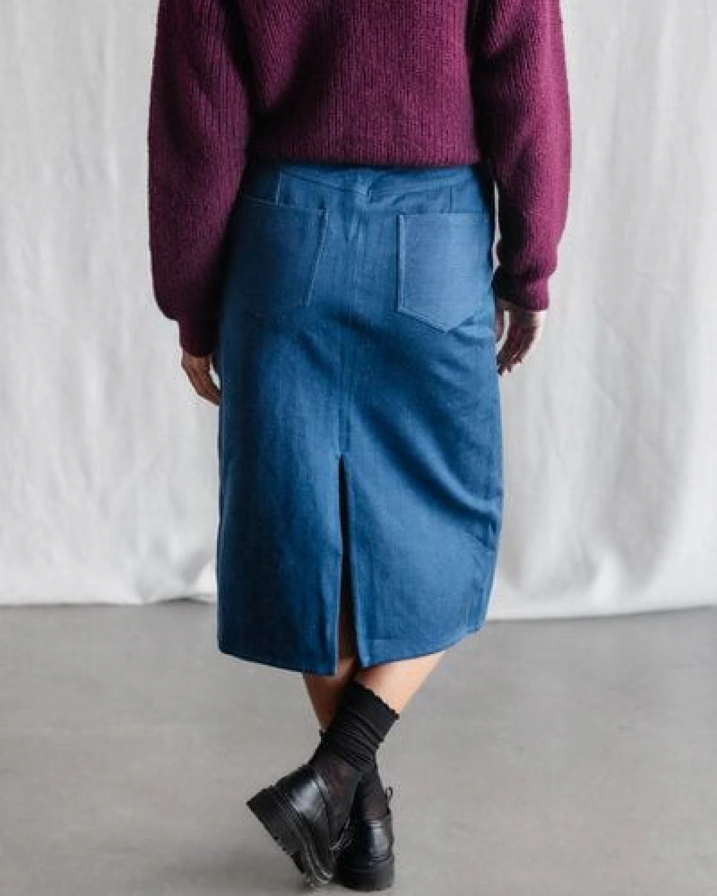 Jyoti - Fair Works Bio-Baumwolldenim Rock Aleena – Ansicht 3