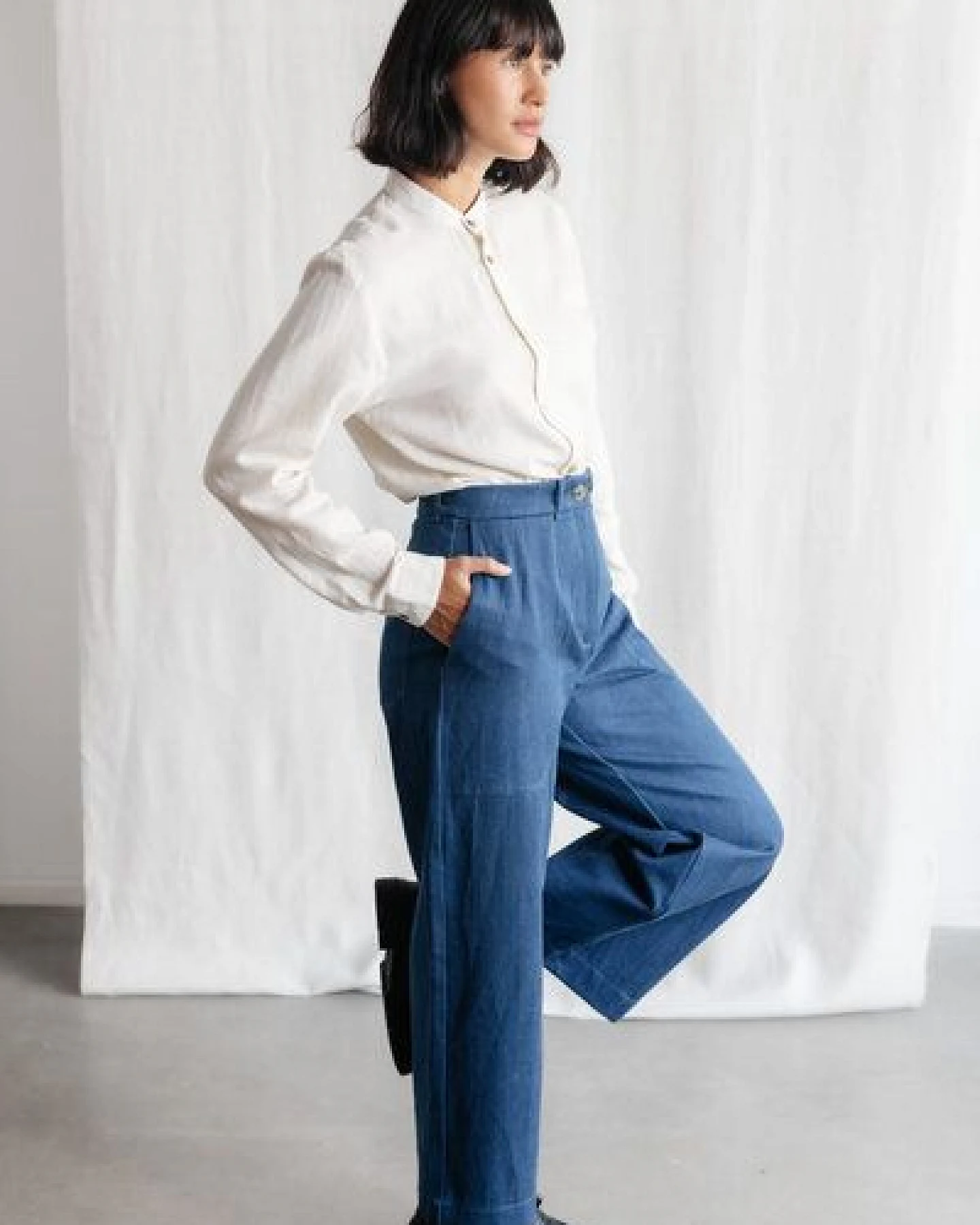 Jyoti - Fair Works Bio-Baumwolldenim Hose Damini – Ansicht 4