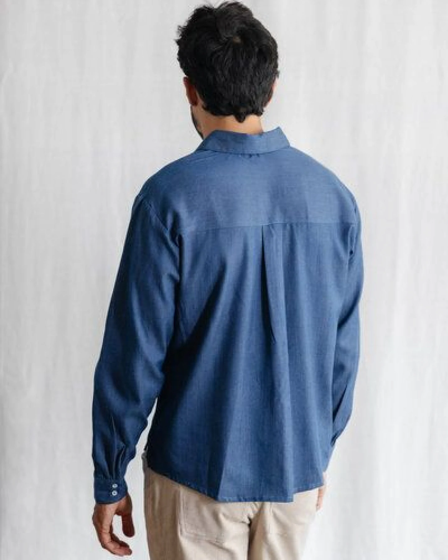 Jyoti - Fair Works Bio-Baumwolldenim Hemd Nakshita – Ansicht 3