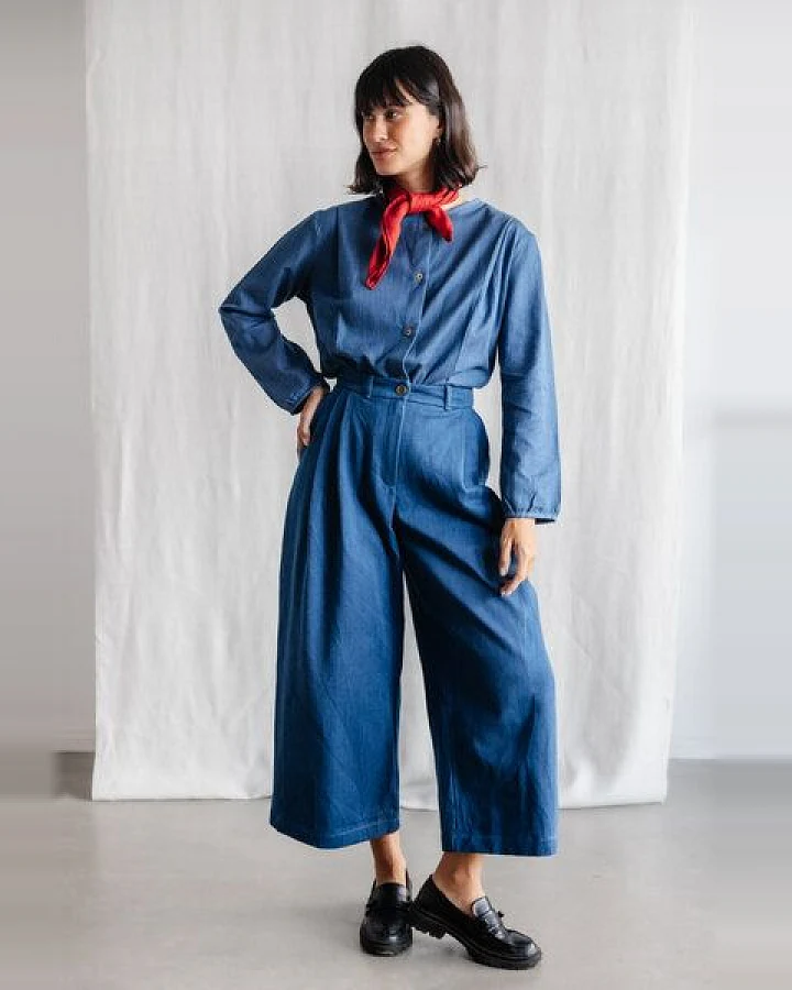 Jyoti - Fair Works Bio-Baumwolldenim Culotte Awasi