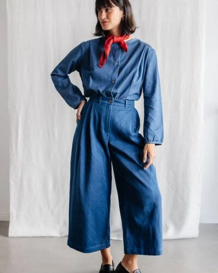 Jyoti - Fair Works Bio-Baumwolldenim Culotte Awasi