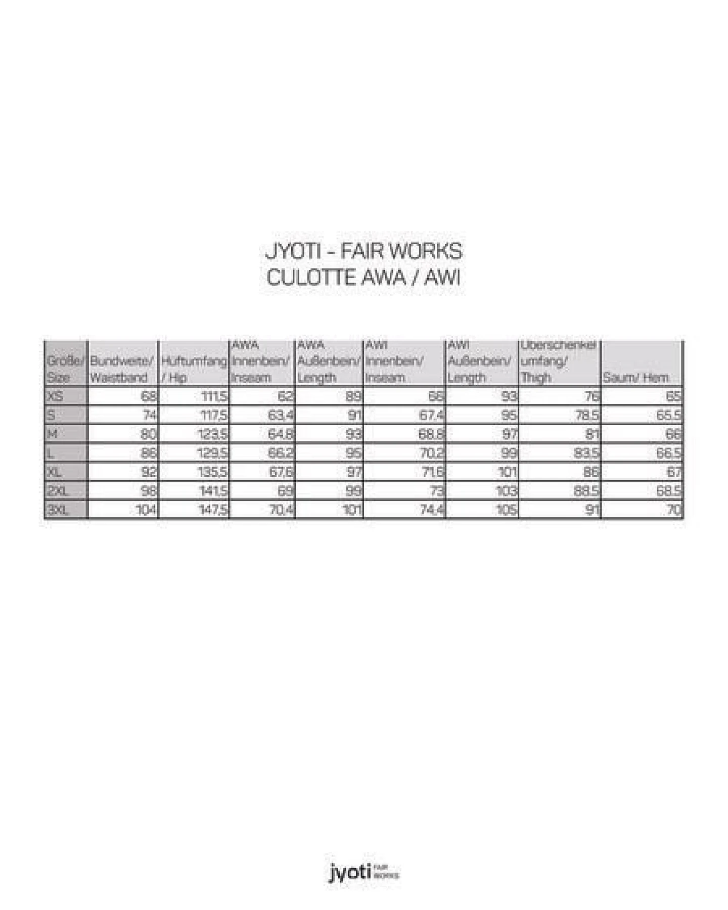 Jyoti - Fair Works Bio-Baumwolldenim Culotte Awasi – Ansicht 4