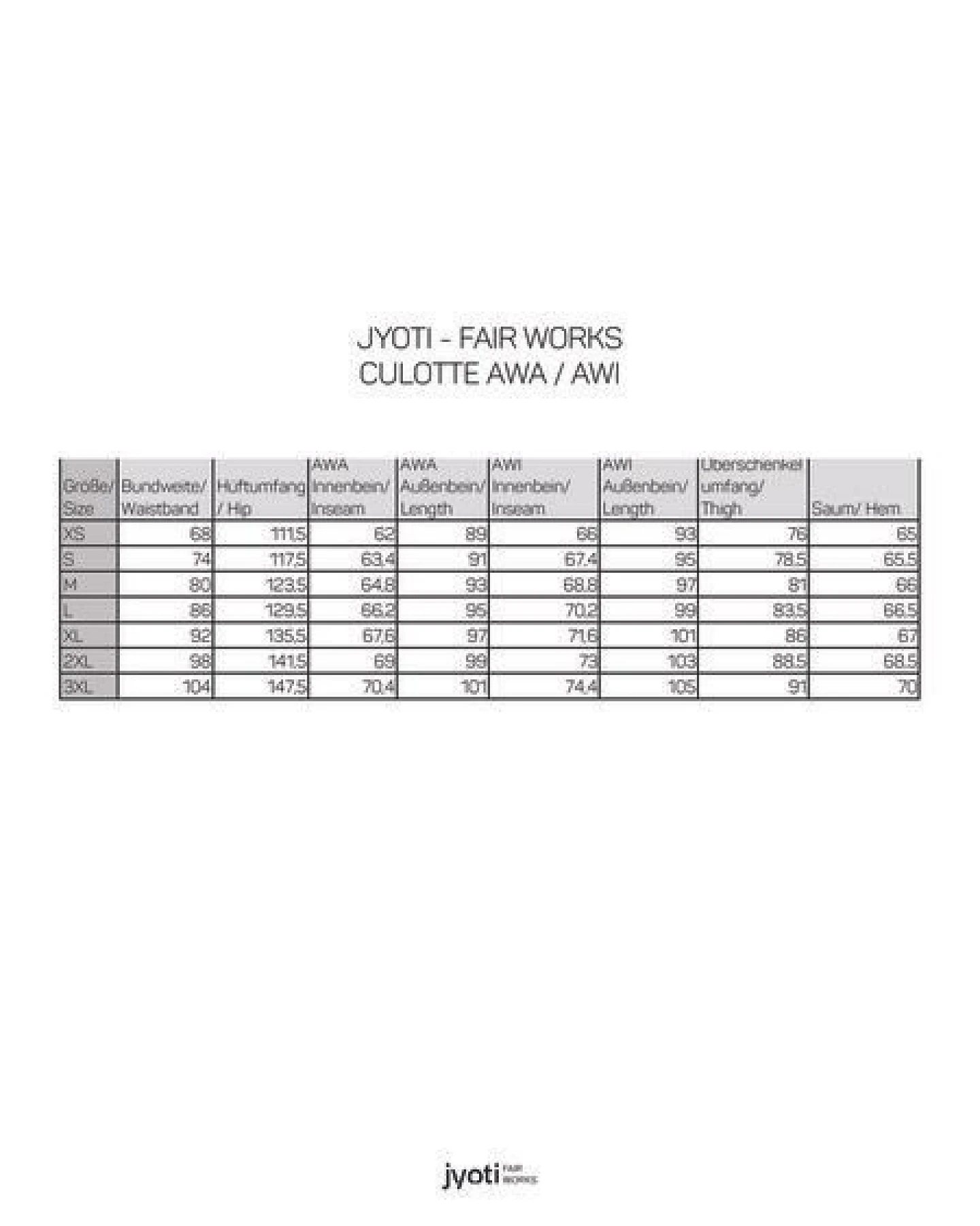 Jyoti - Fair Works Bio-Baumwolldenim Culotte Awasi – Ansicht 4