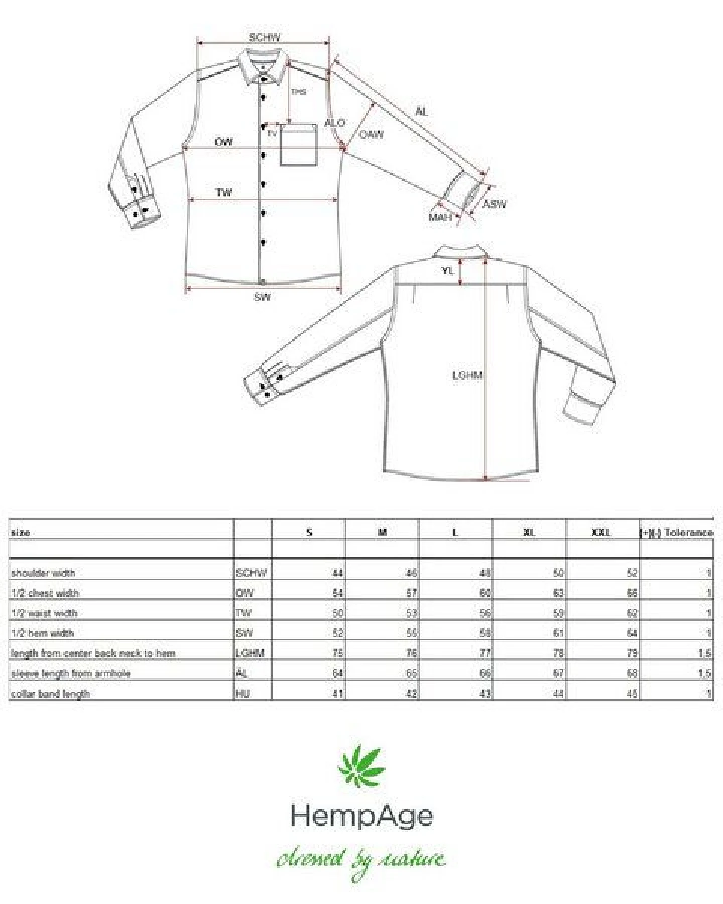 HempAge Modisches Hemd Hanf/Biobaumwolle – Ansicht 3