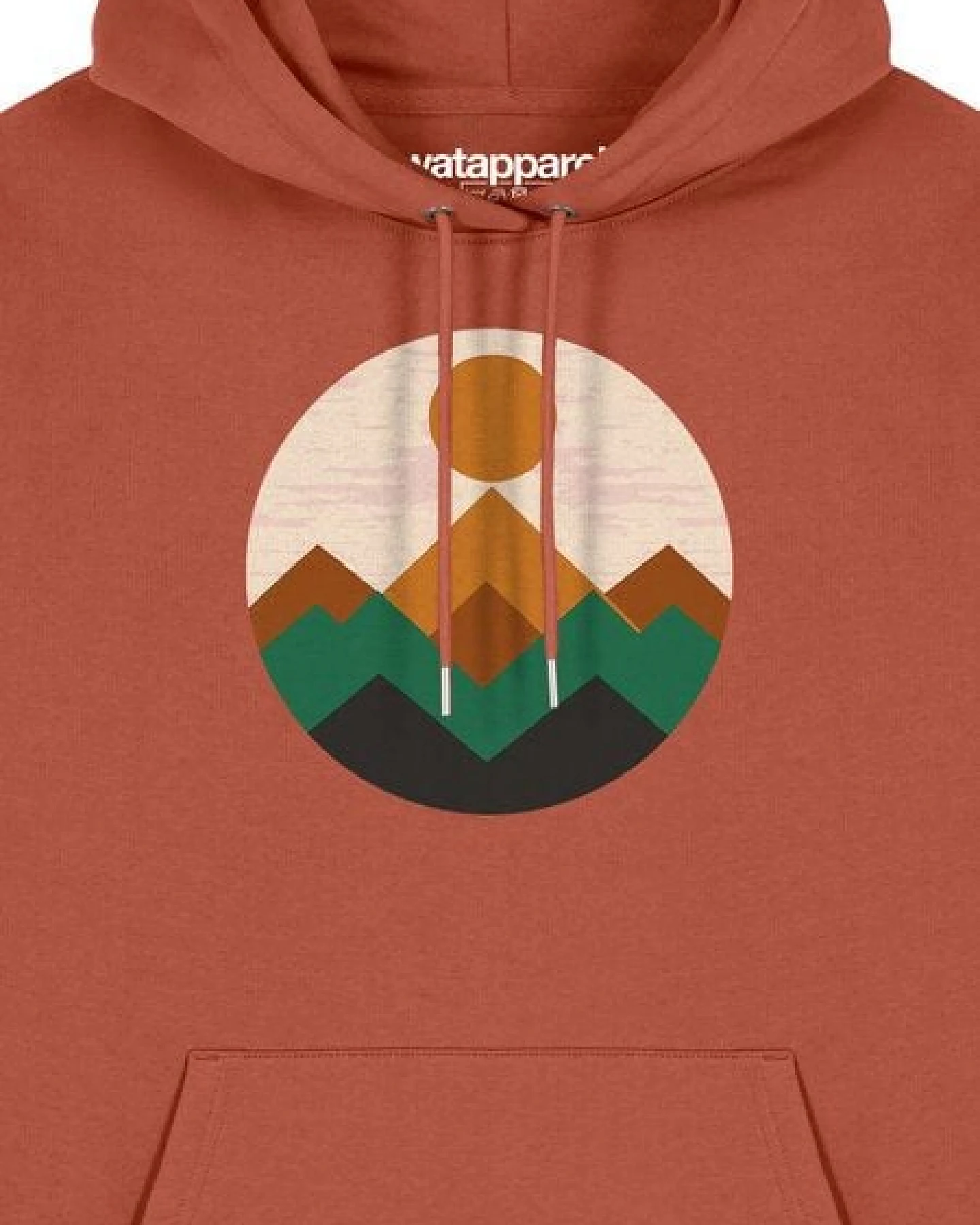 watapparel Hoodie Unisex Geometric Landscape 2 – Ansicht 3