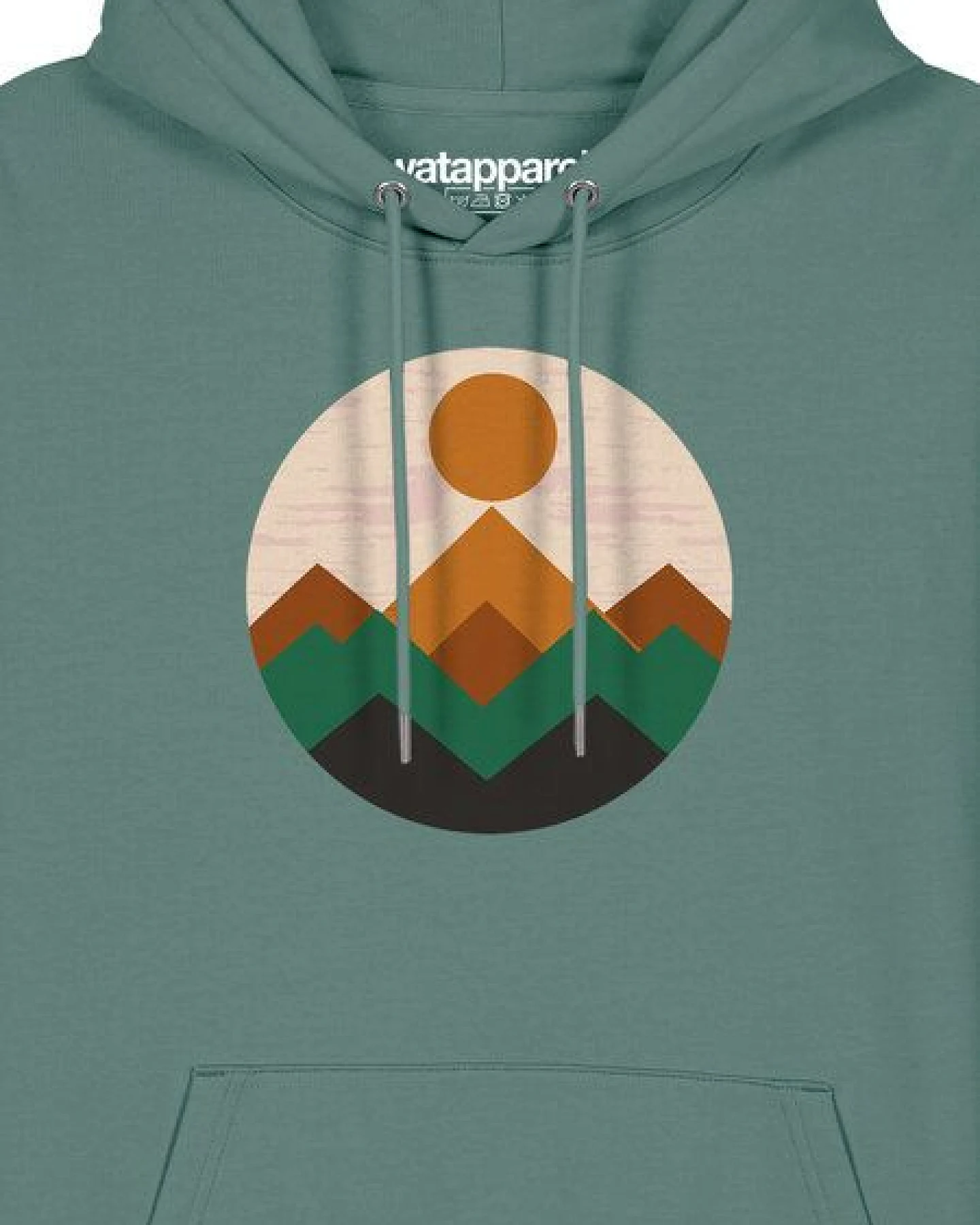 watapparel Hoodie Unisex Geometric Landscape 2 – Ansicht 3
