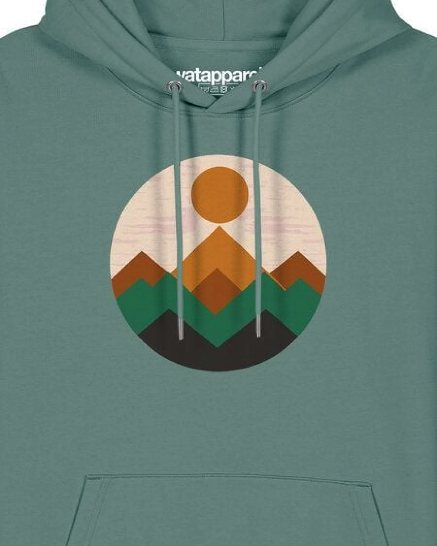 watapparel Hoodie Unisex Geometric Landscape 2 – Ansicht 3