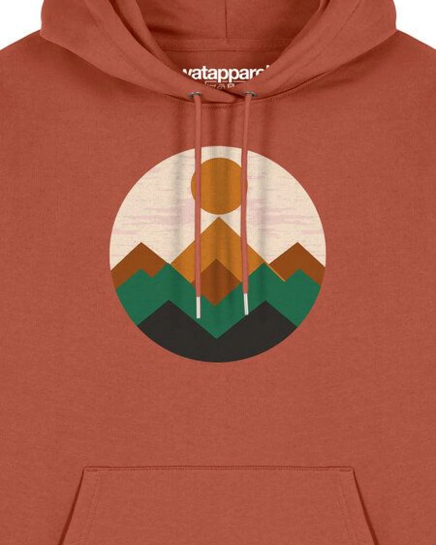 watapparel Hoodie Unisex Geometric Landscape 2 – Ansicht 3