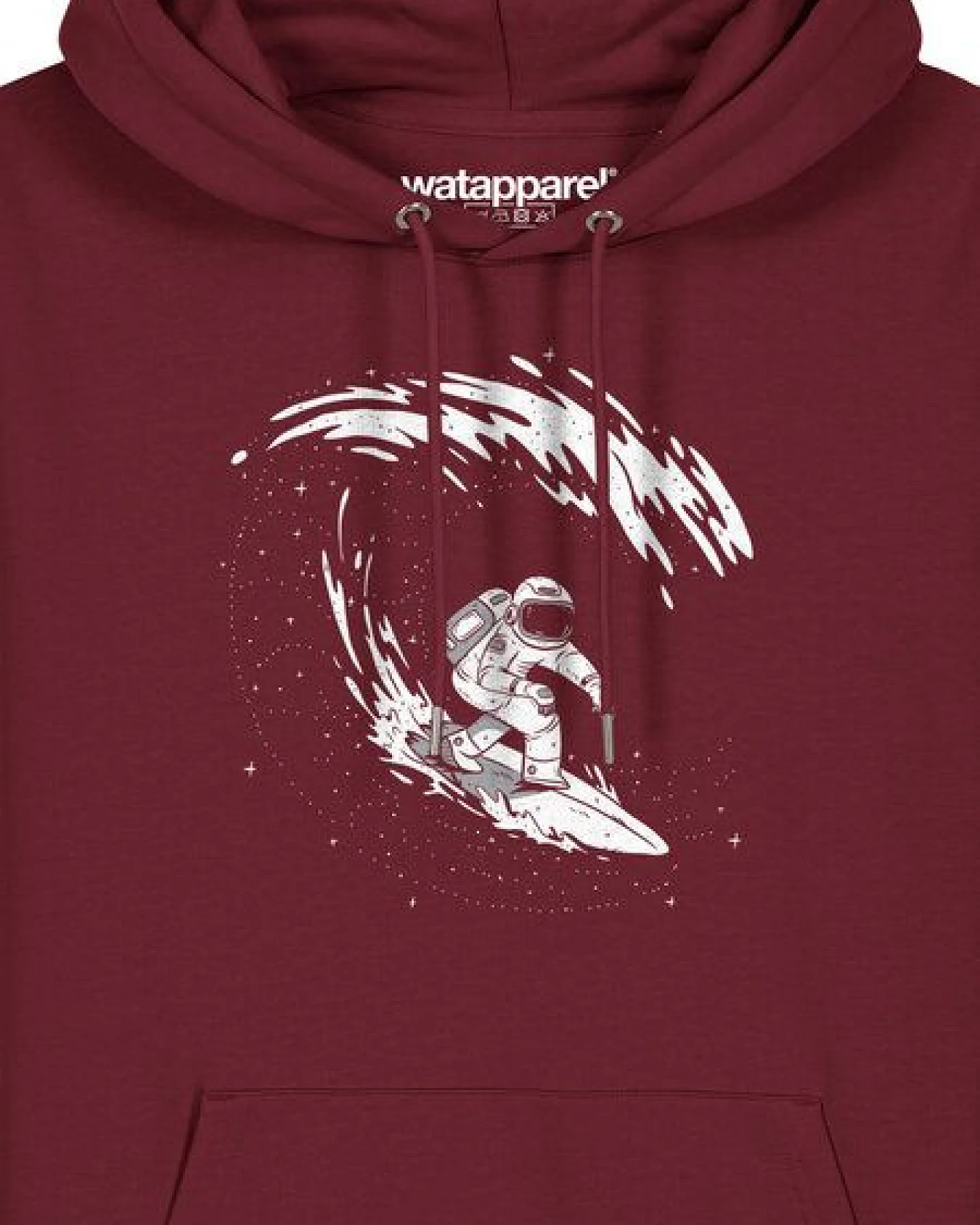 watapparel Hoodie Unisex Surfing Spaceman – Ansicht 3