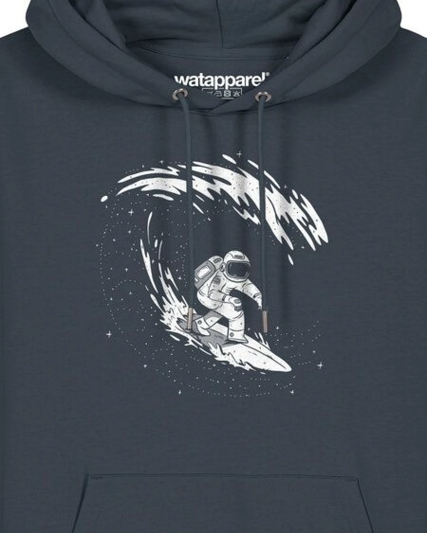 watapparel Hoodie Unisex Surfing Spaceman – Ansicht 3
