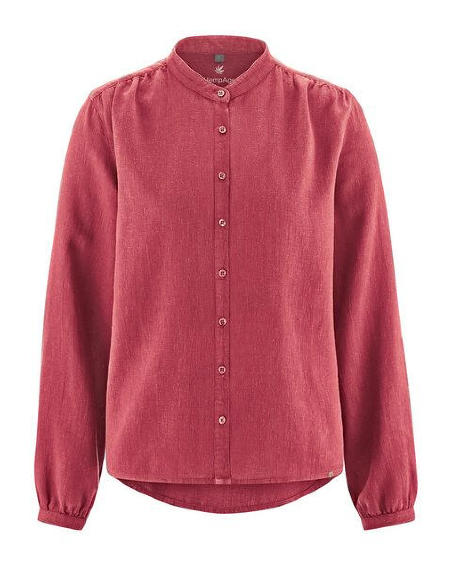 HempAge Feminine Stehkragenbluse Hanf/Biobaumwolle – Ansicht 2