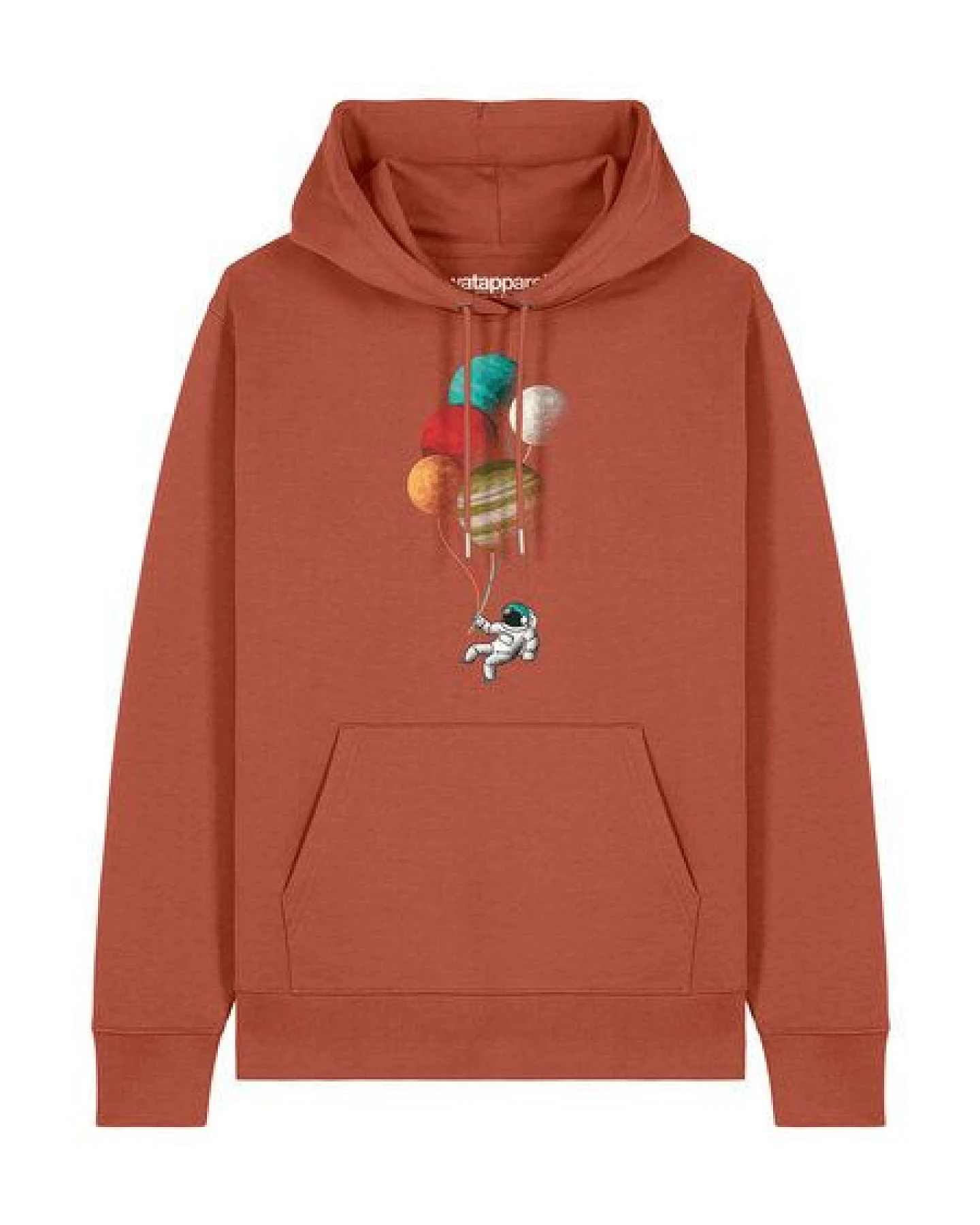 watapparel Hoodie Unisex Balloon Spaceman – Ansicht 2