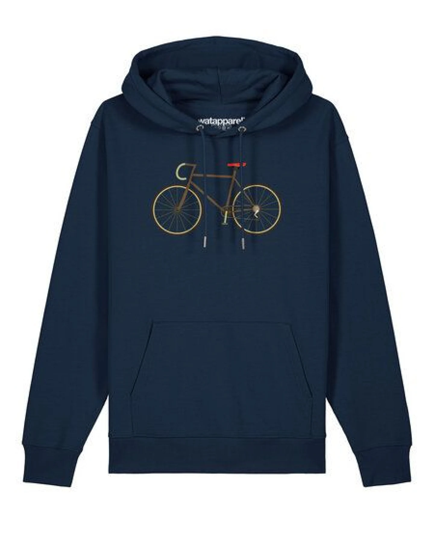 watapparel Hoodie Unisex Fahrrad – Ansicht 2