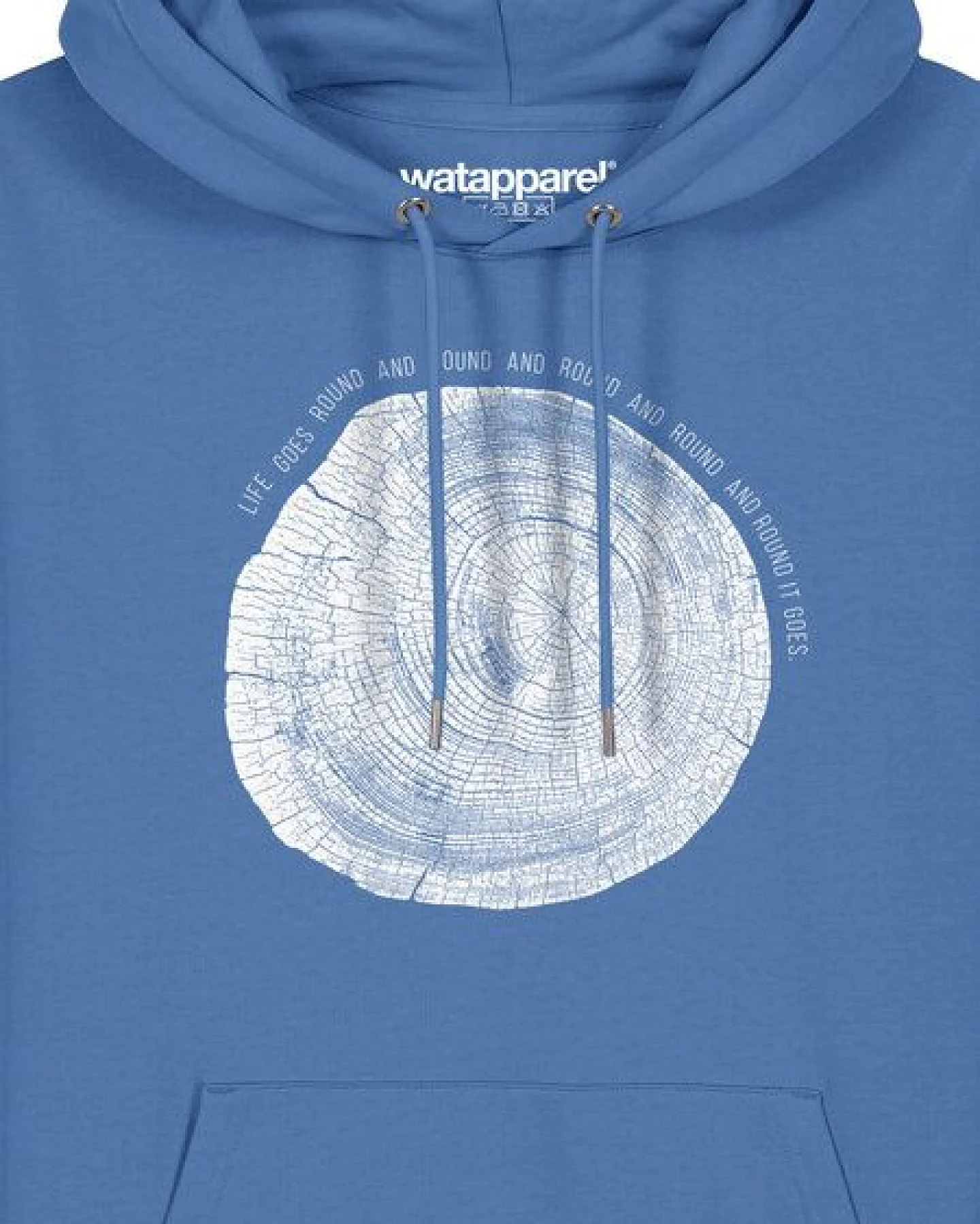 watapparel Hoodie Unisex Baumscheibe – Ansicht 3