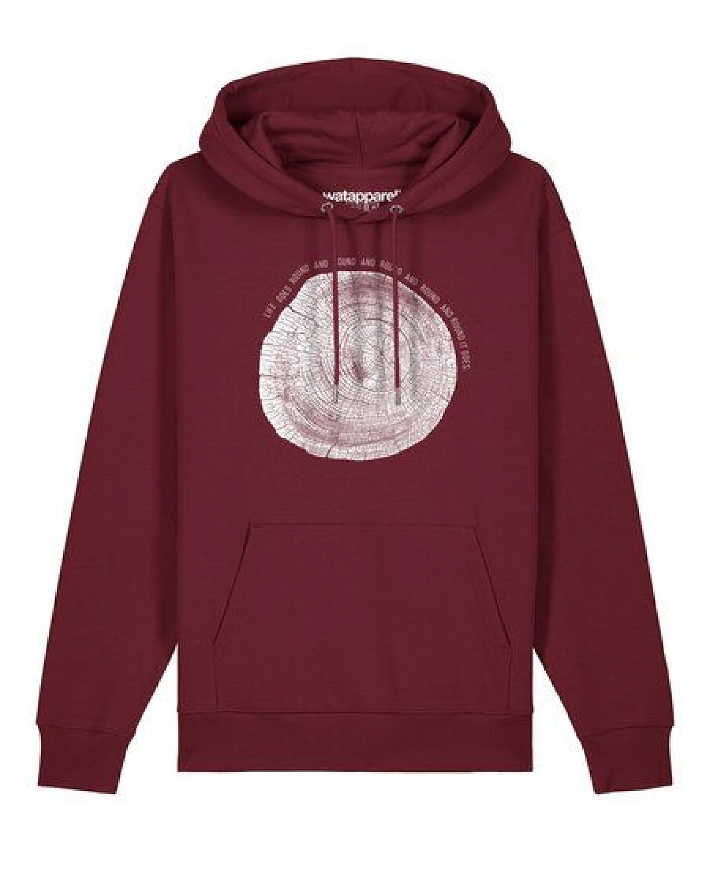watapparel Hoodie Unisex Baumscheibe – Ansicht 2