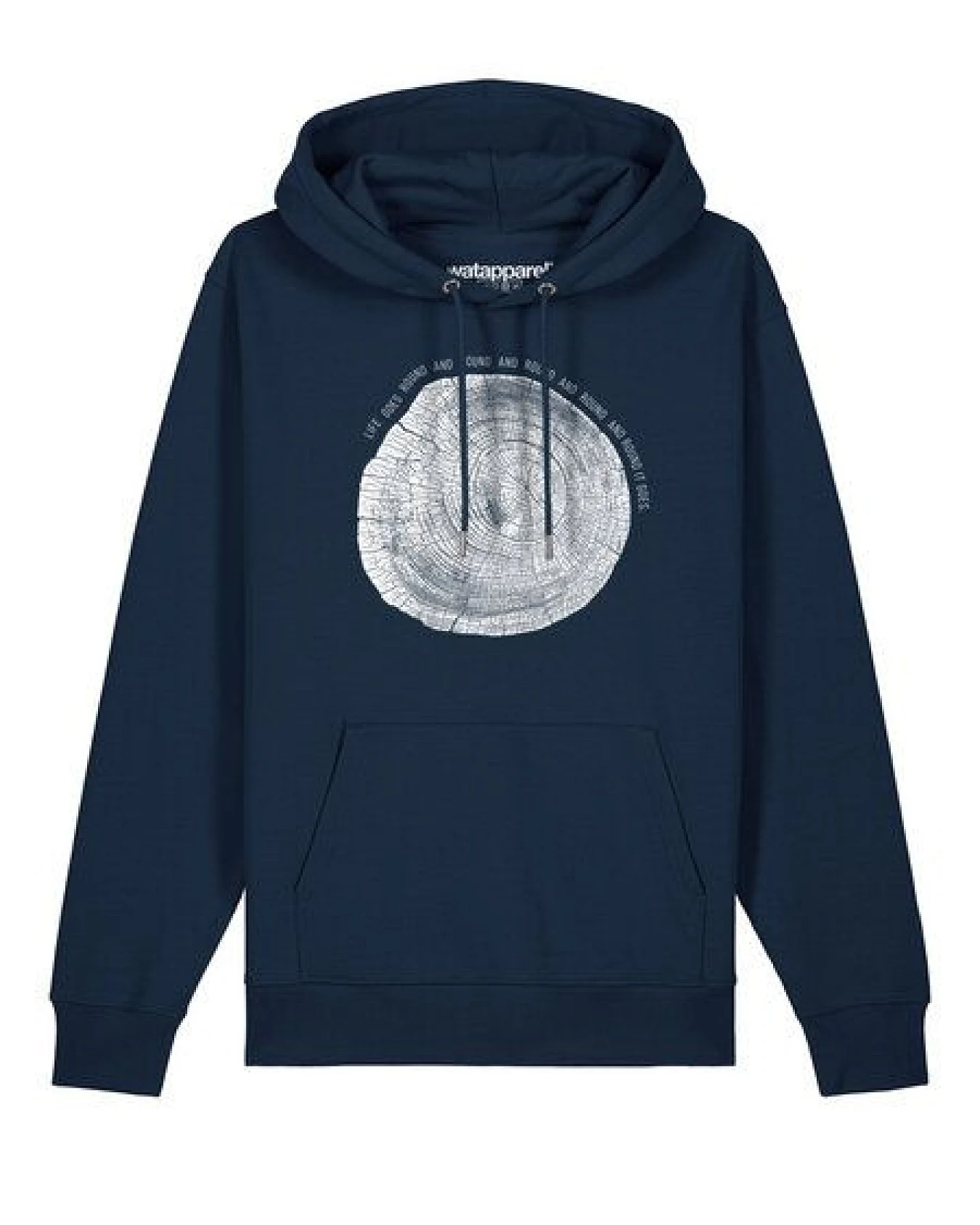 watapparel Hoodie Unisex Baumscheibe – Ansicht 2