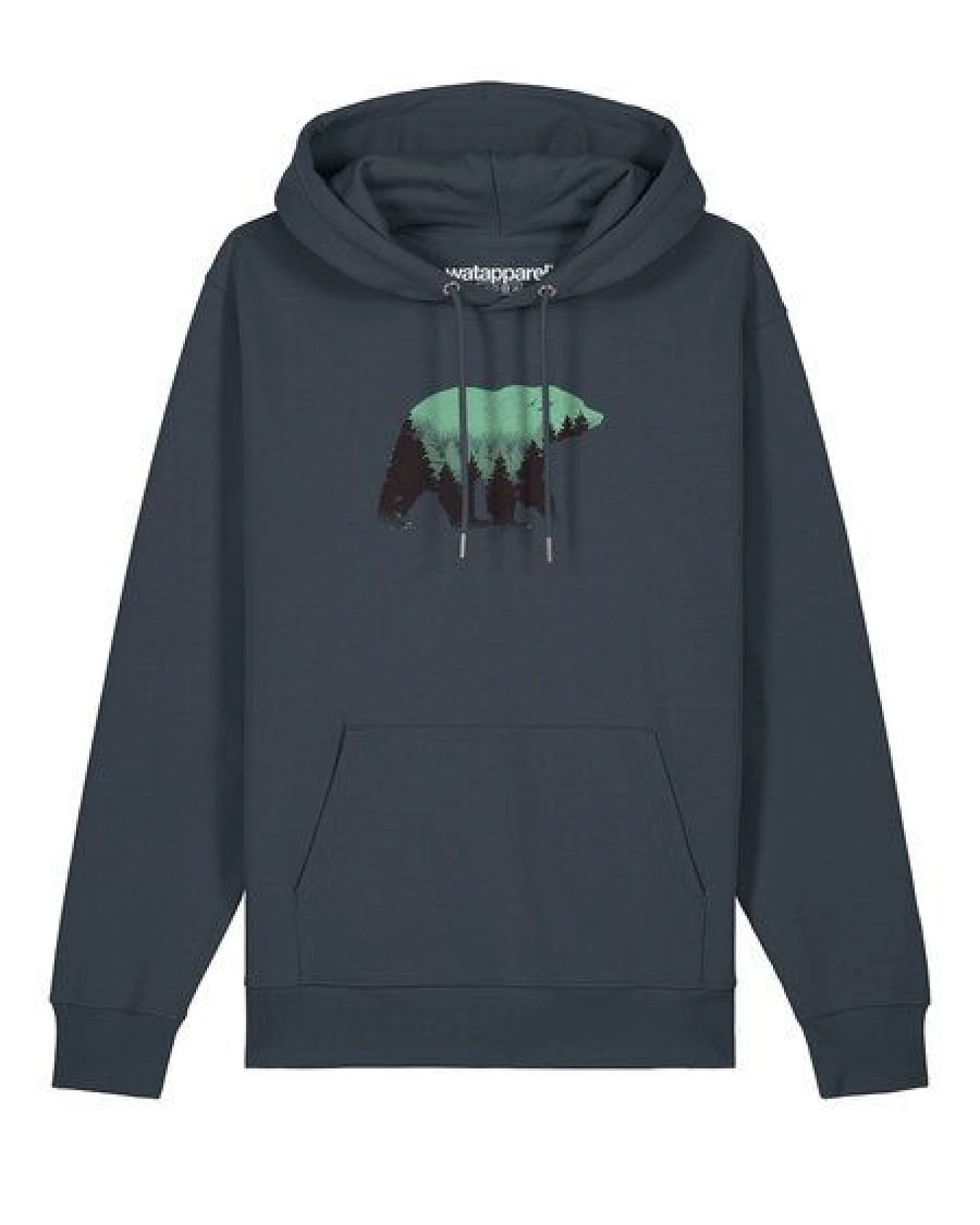 watapparel Hoodie Unisex Waldbär – Ansicht 2