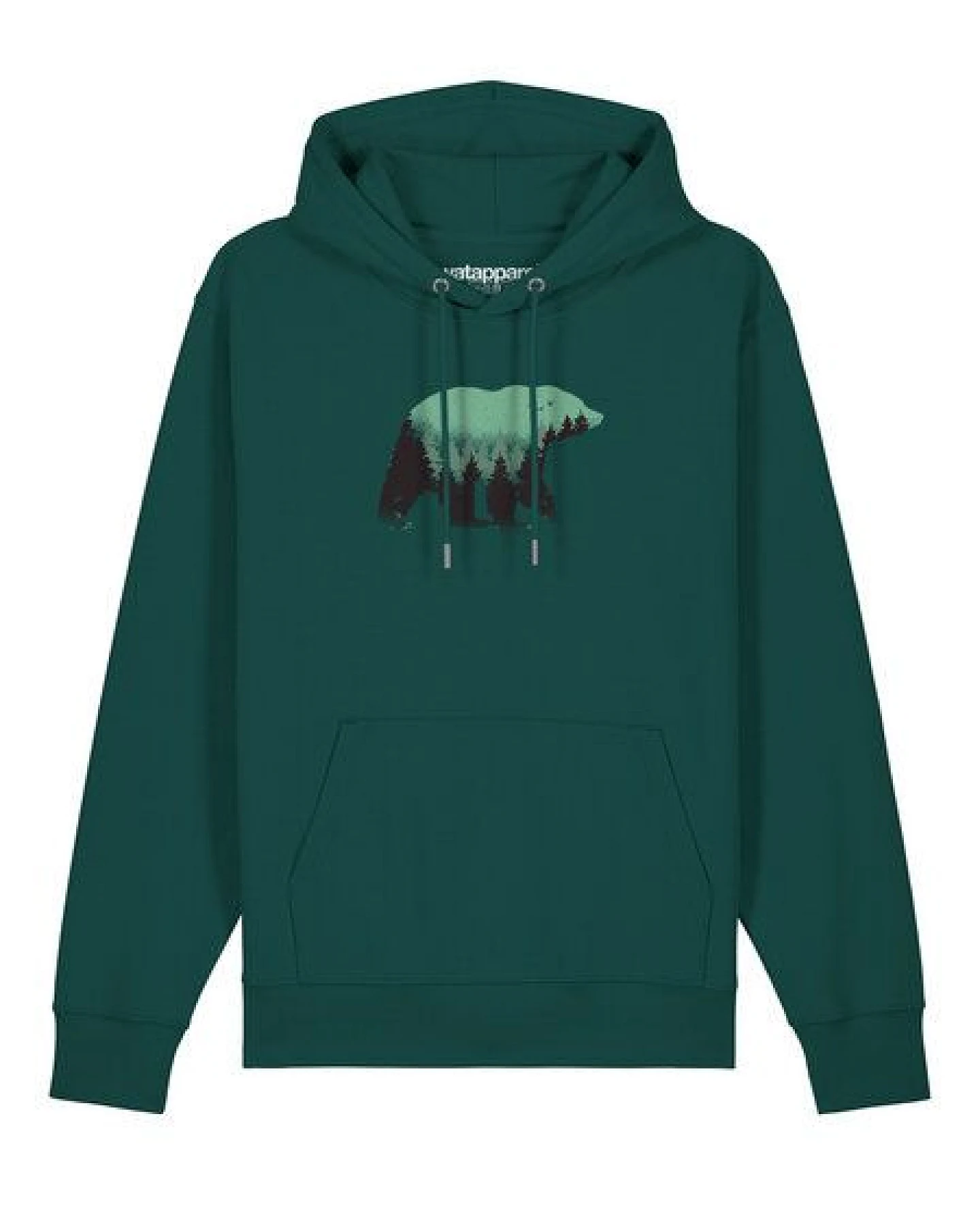 watapparel Hoodie Unisex Waldbär – Ansicht 2