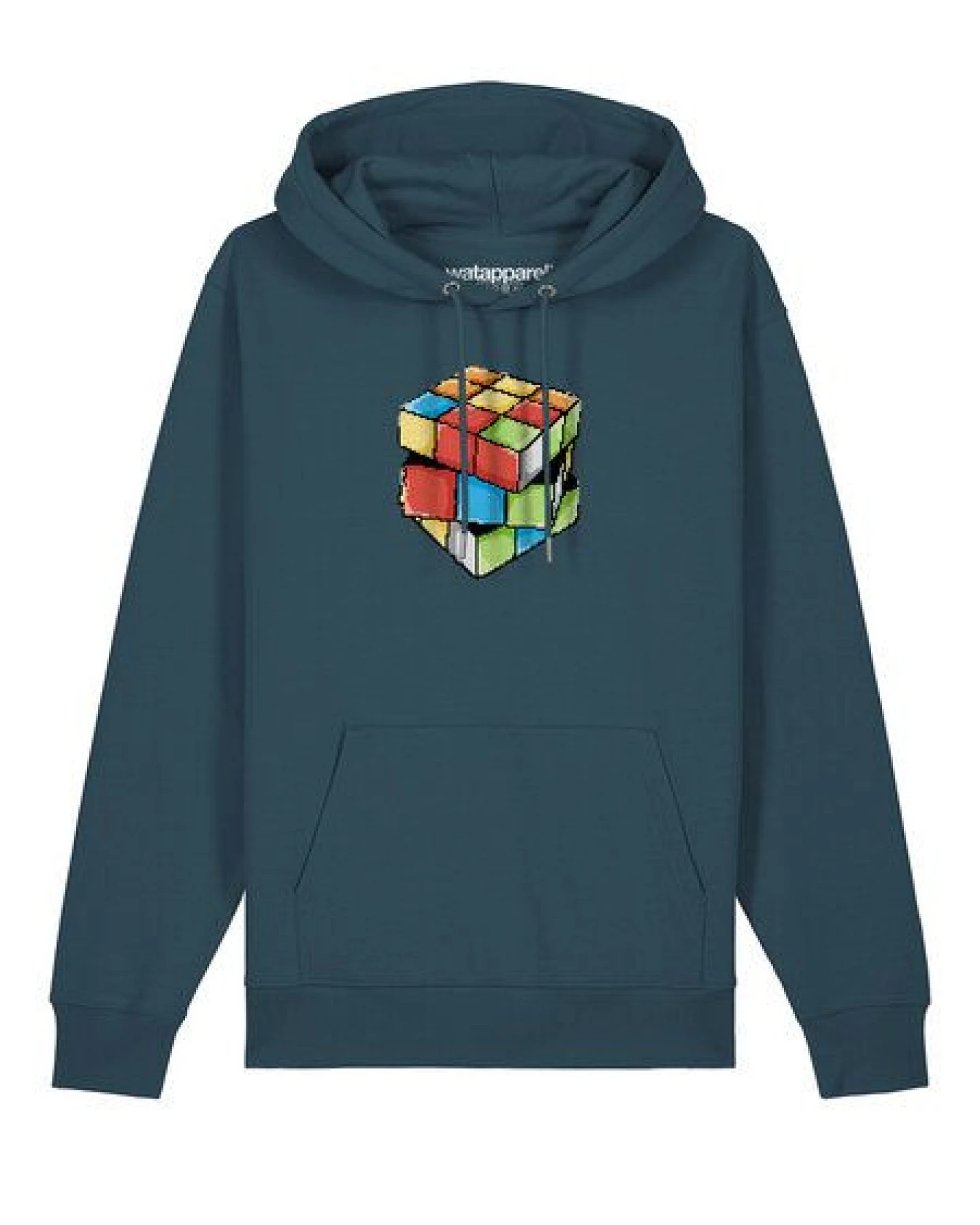 watapparel Hoodie Unisex Pixel Zauberwürfel – Ansicht 2