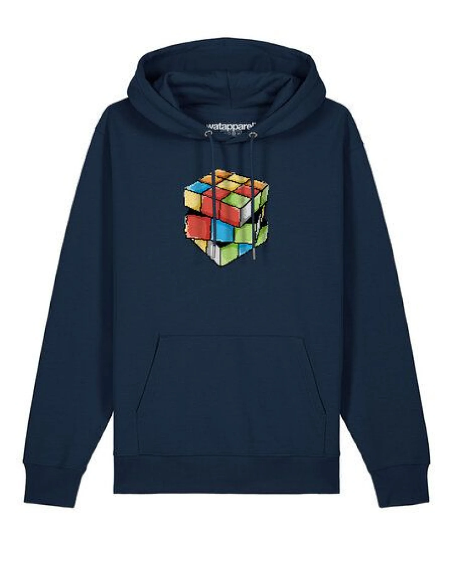 watapparel Hoodie Unisex Pixel Zauberwürfel – Ansicht 2