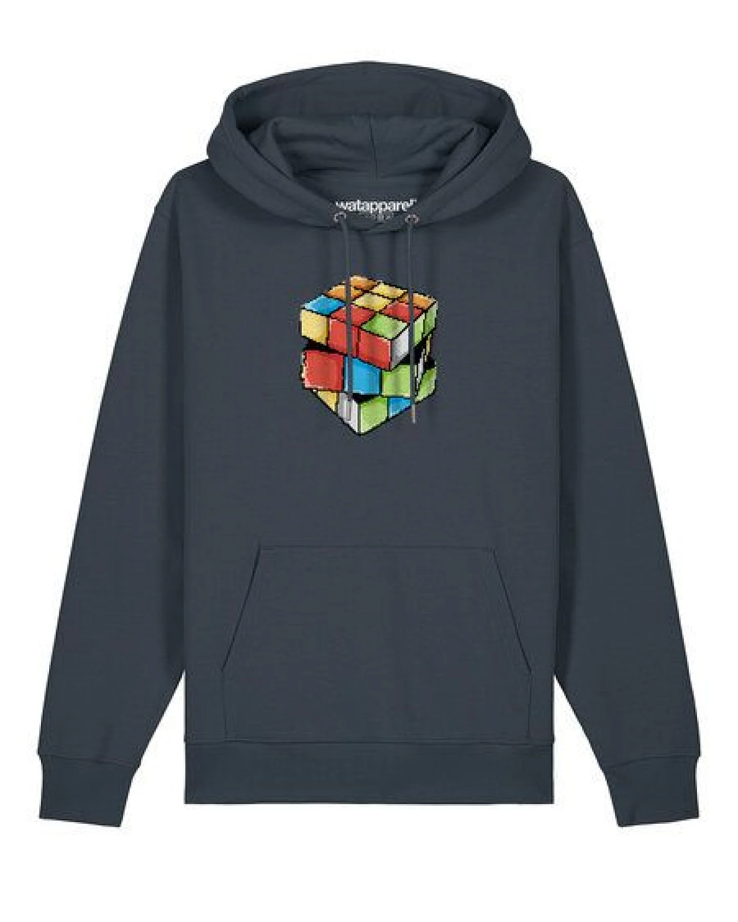 watapparel Hoodie Unisex Pixel Zauberwürfel – Ansicht 2