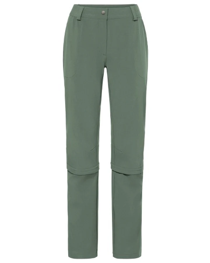 Vaude - Women's Farley Stretch Zip Off Capri Pants - Trekkinghose Gr 36 - Regular oliv
