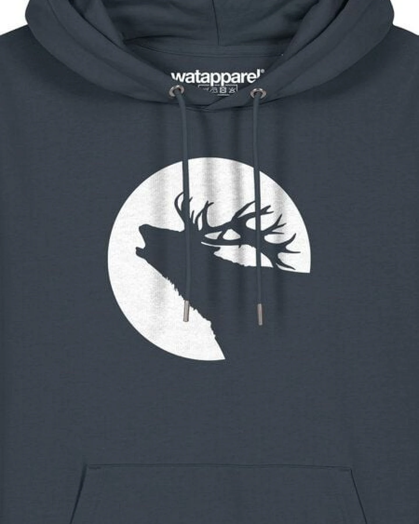 watapparel Hoodie Unisex Röhrender Hirsch – Ansicht 3