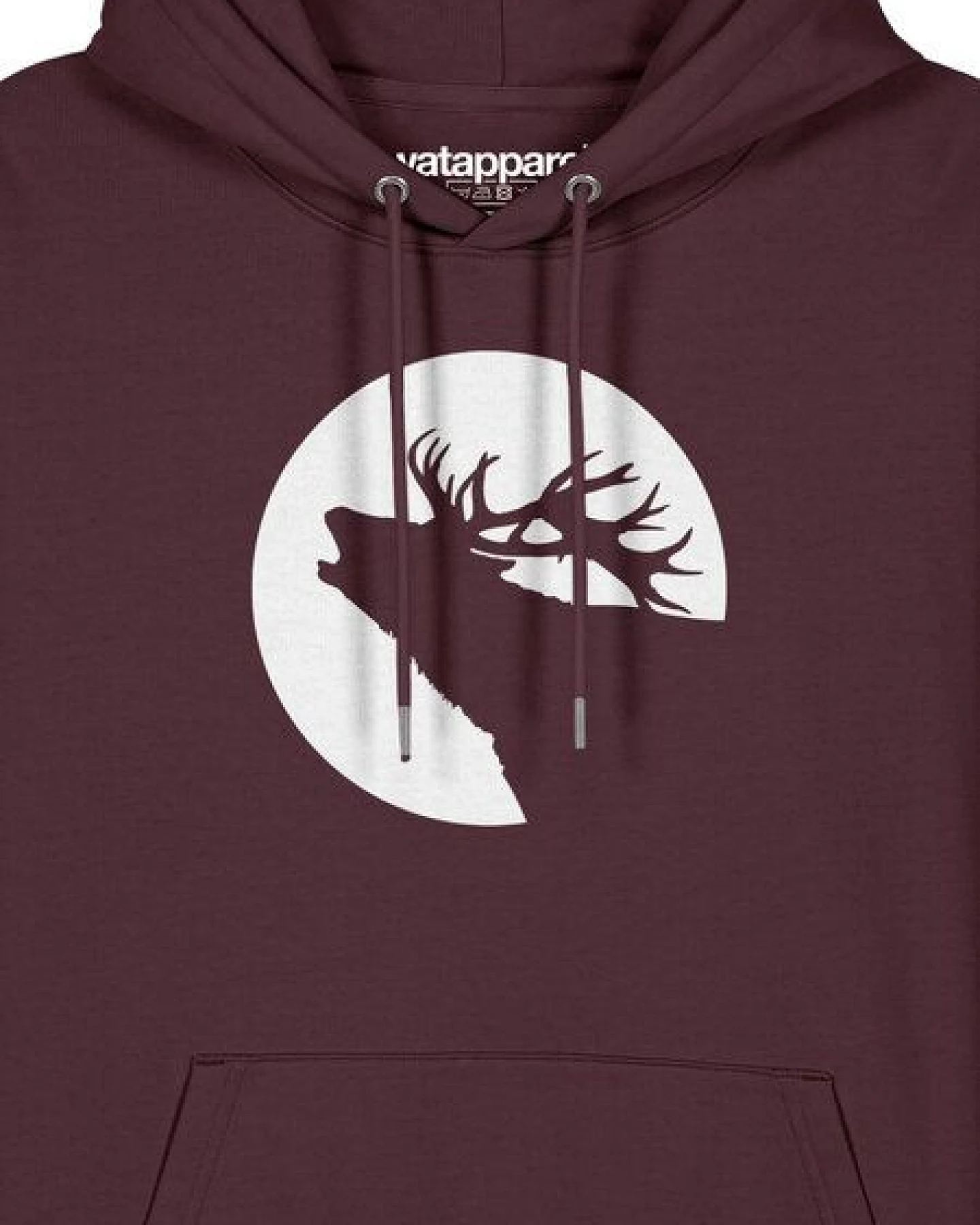 watapparel Hoodie Unisex Röhrender Hirsch – Ansicht 3