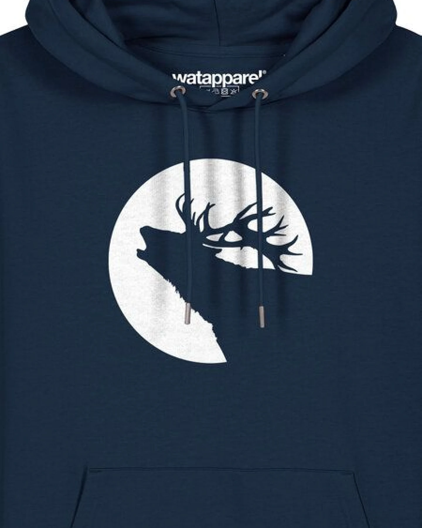 watapparel Hoodie Unisex Röhrender Hirsch – Ansicht 3