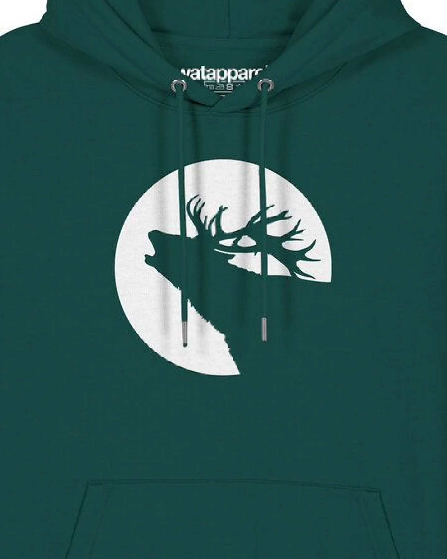 watapparel Hoodie Unisex Röhrender Hirsch – Ansicht 3